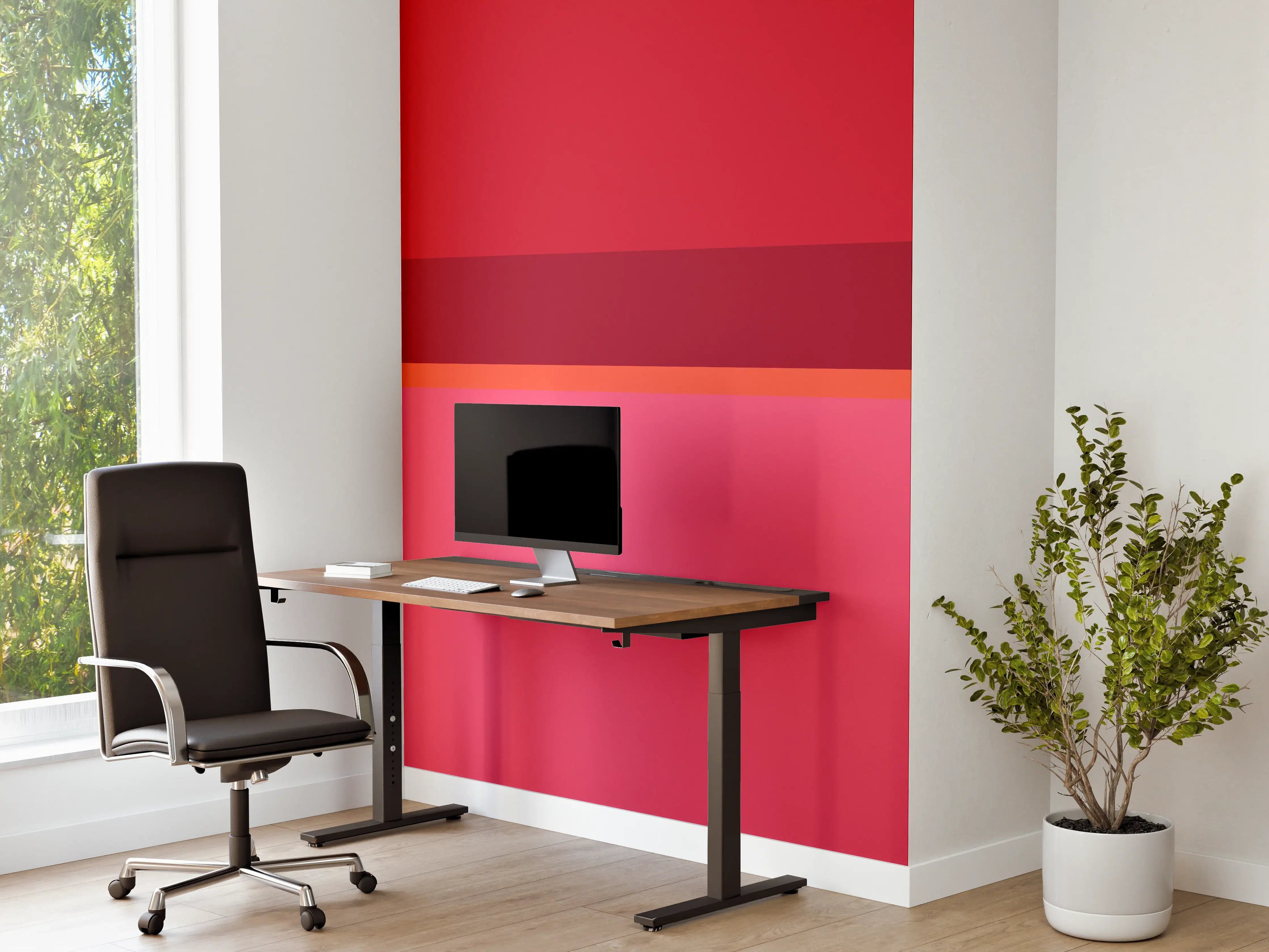 Büro Wandgestaltung - The Reds - Horizontal - Pommagranate