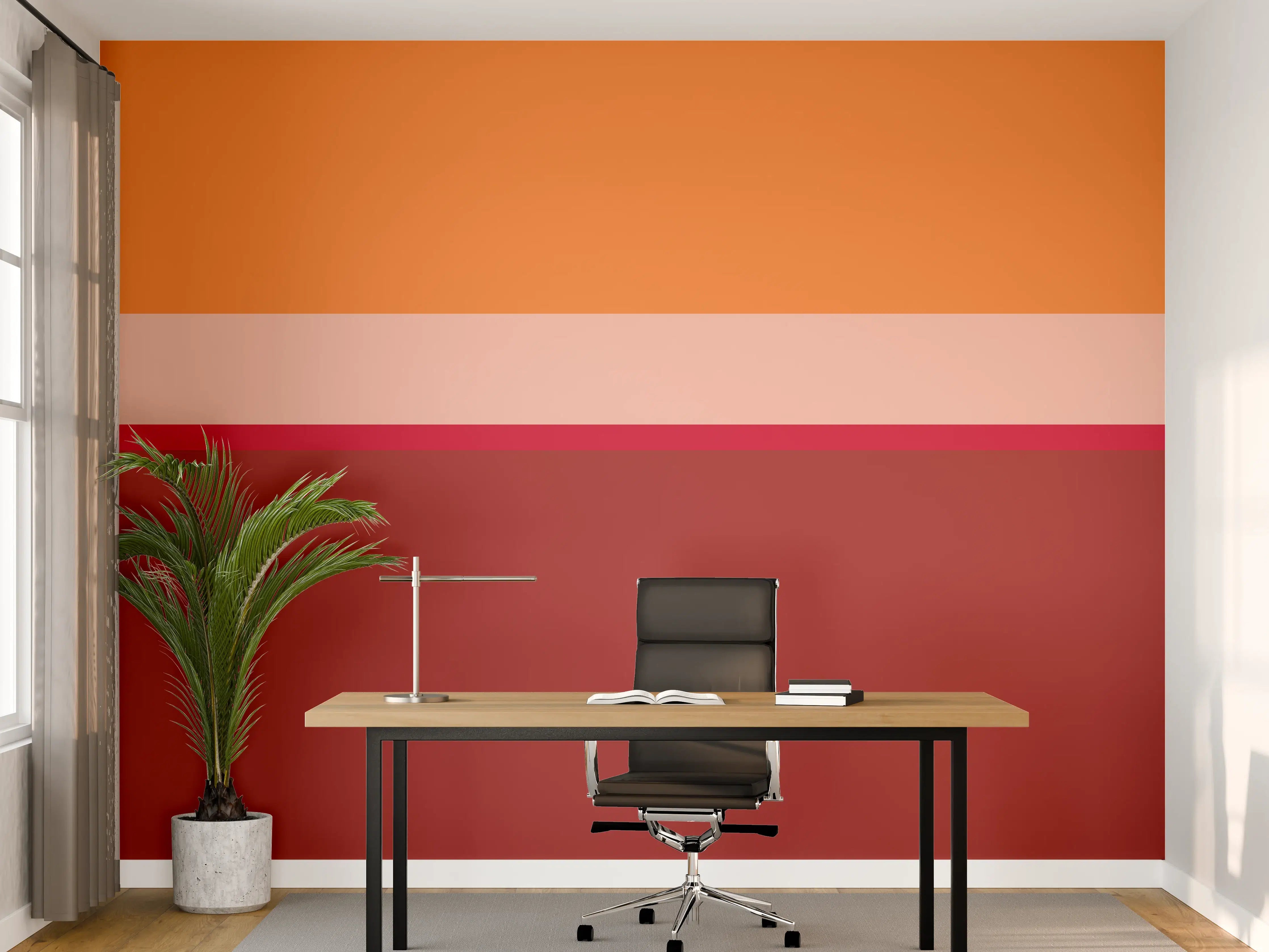 Büro Wandgestaltung - The Reds - Horizontal - Sangria
