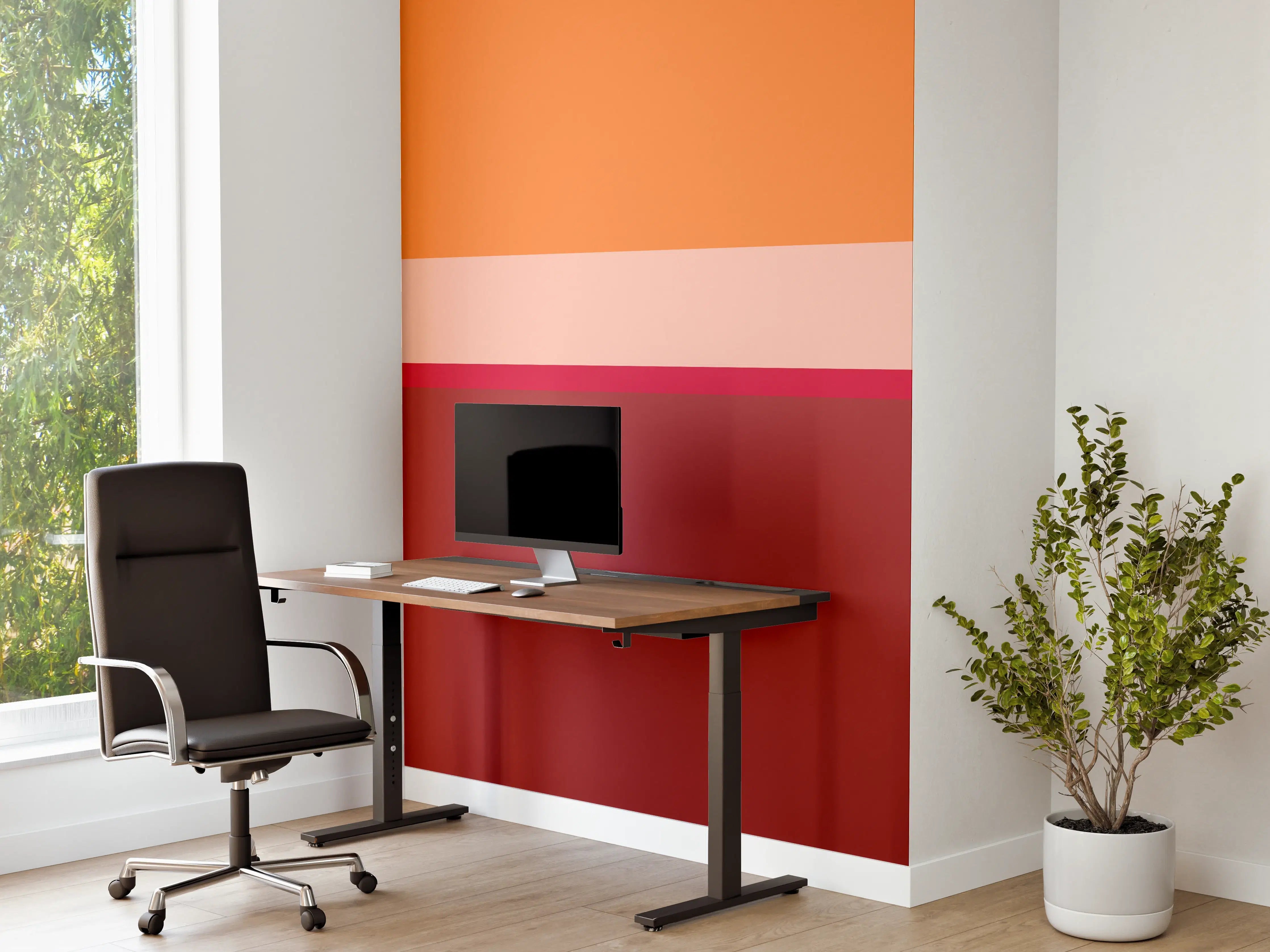 Büro Wandgestaltung - The Reds - Horizontal - Sangria