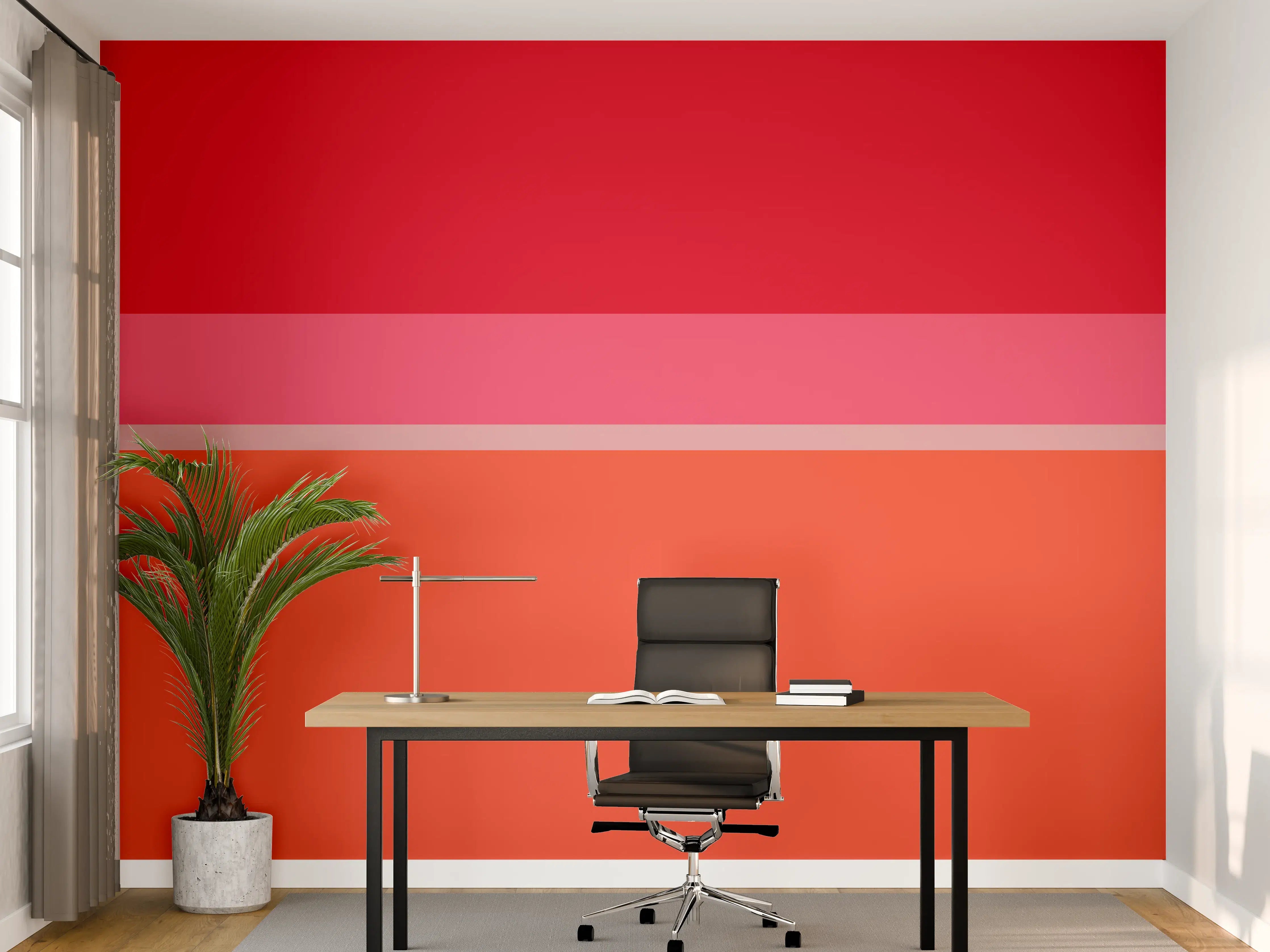 Büro Wandgestaltung - The Reds - Horizontal - Strawberry