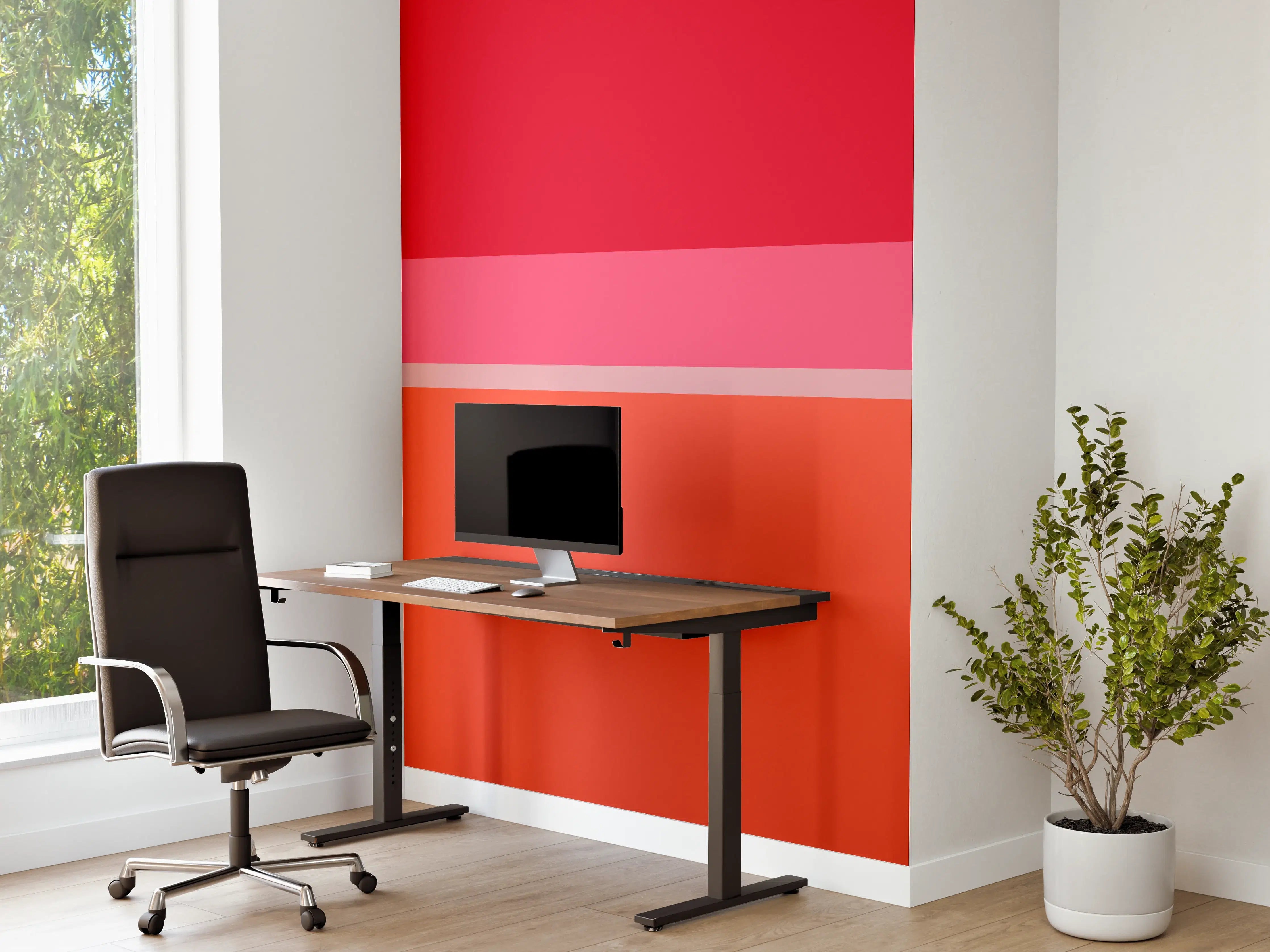 Büro Wandgestaltung - The Reds - Horizontal - Strawberry
