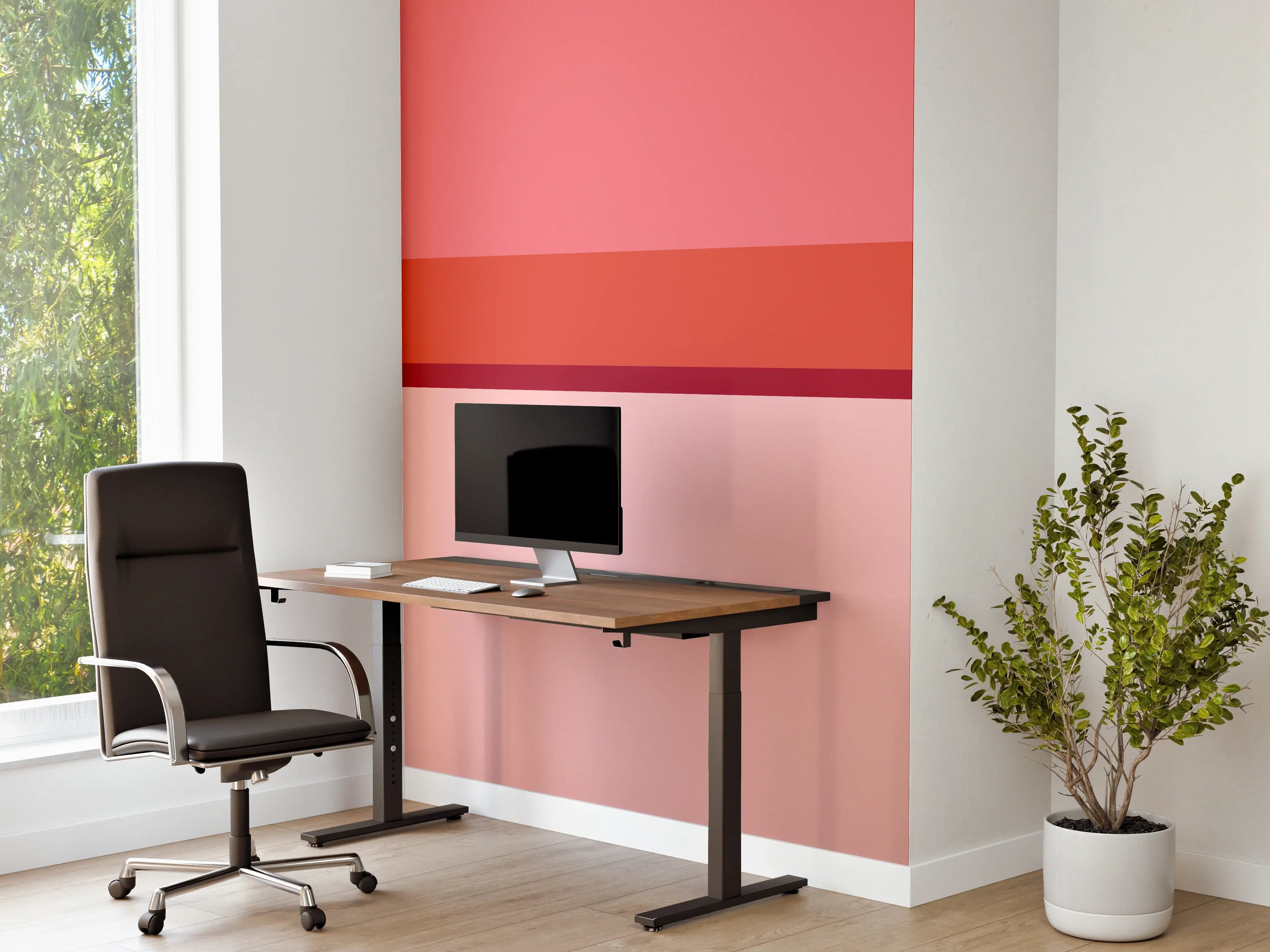 Büro Wandgestaltung - The Reds - Horizontal - Tomato