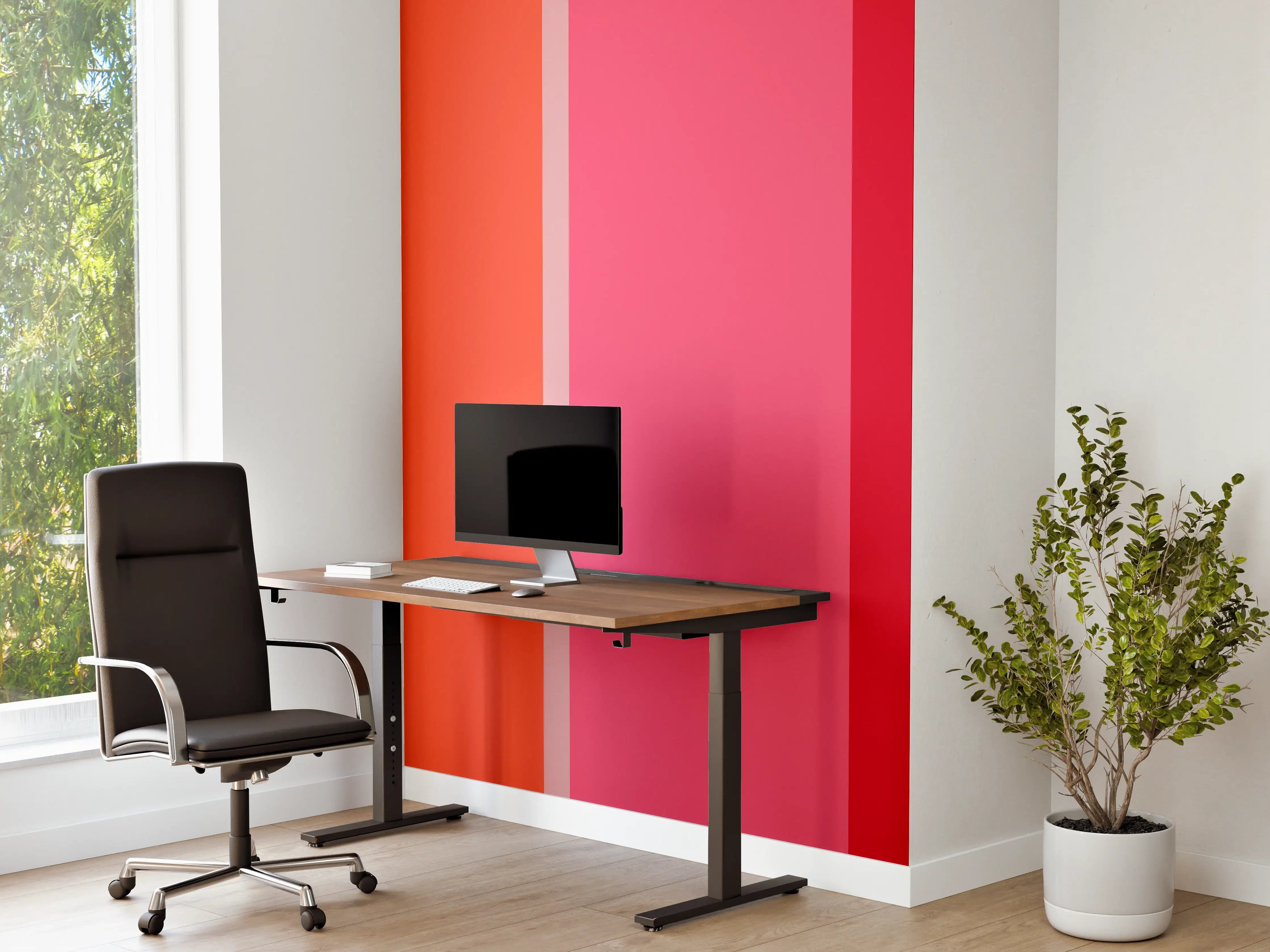 Büro Wandgestaltung - The Reds - Vertical - Strawberry