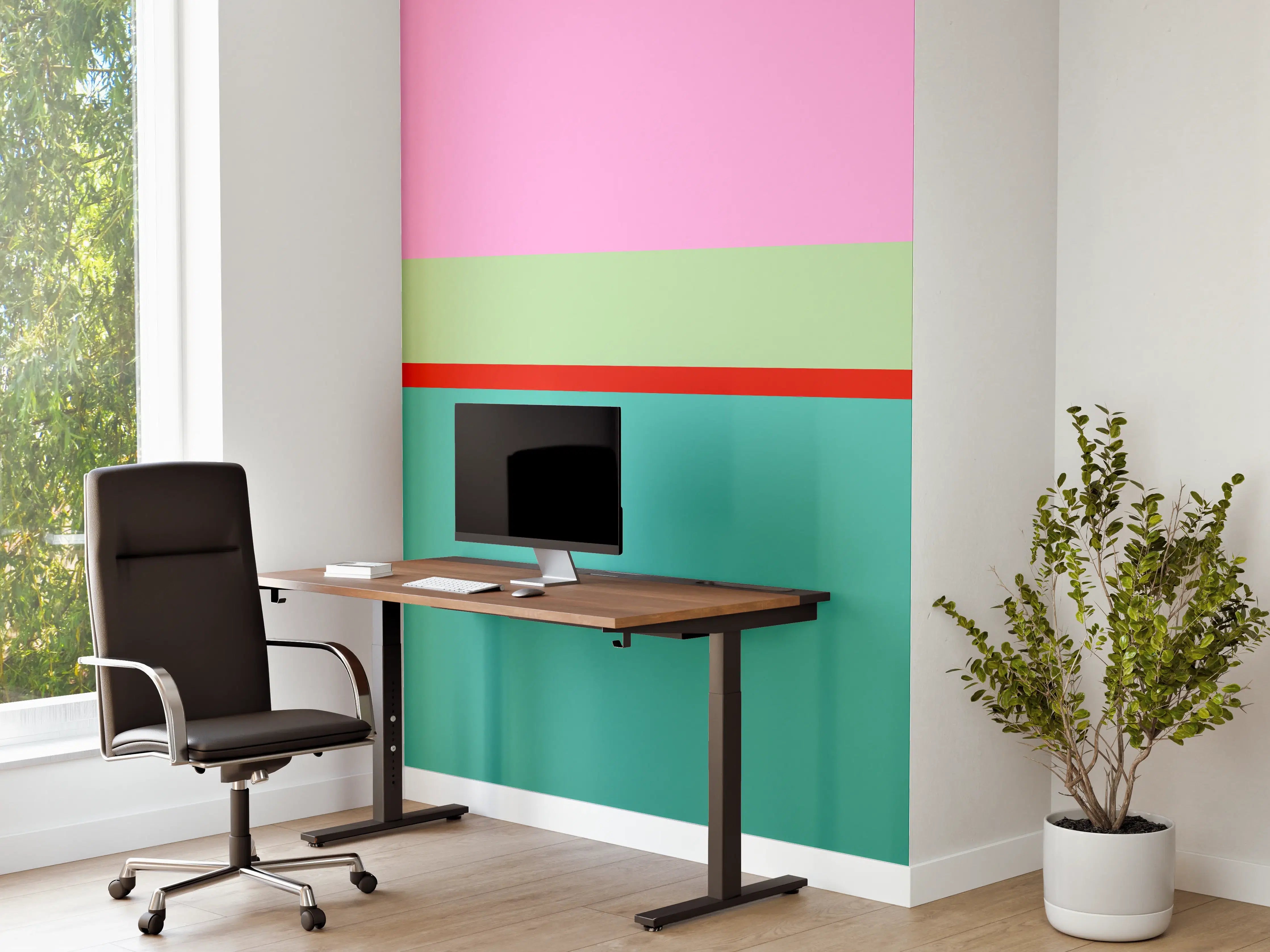 Büro Wandgestaltung - The Springs - Horizontal - Peony