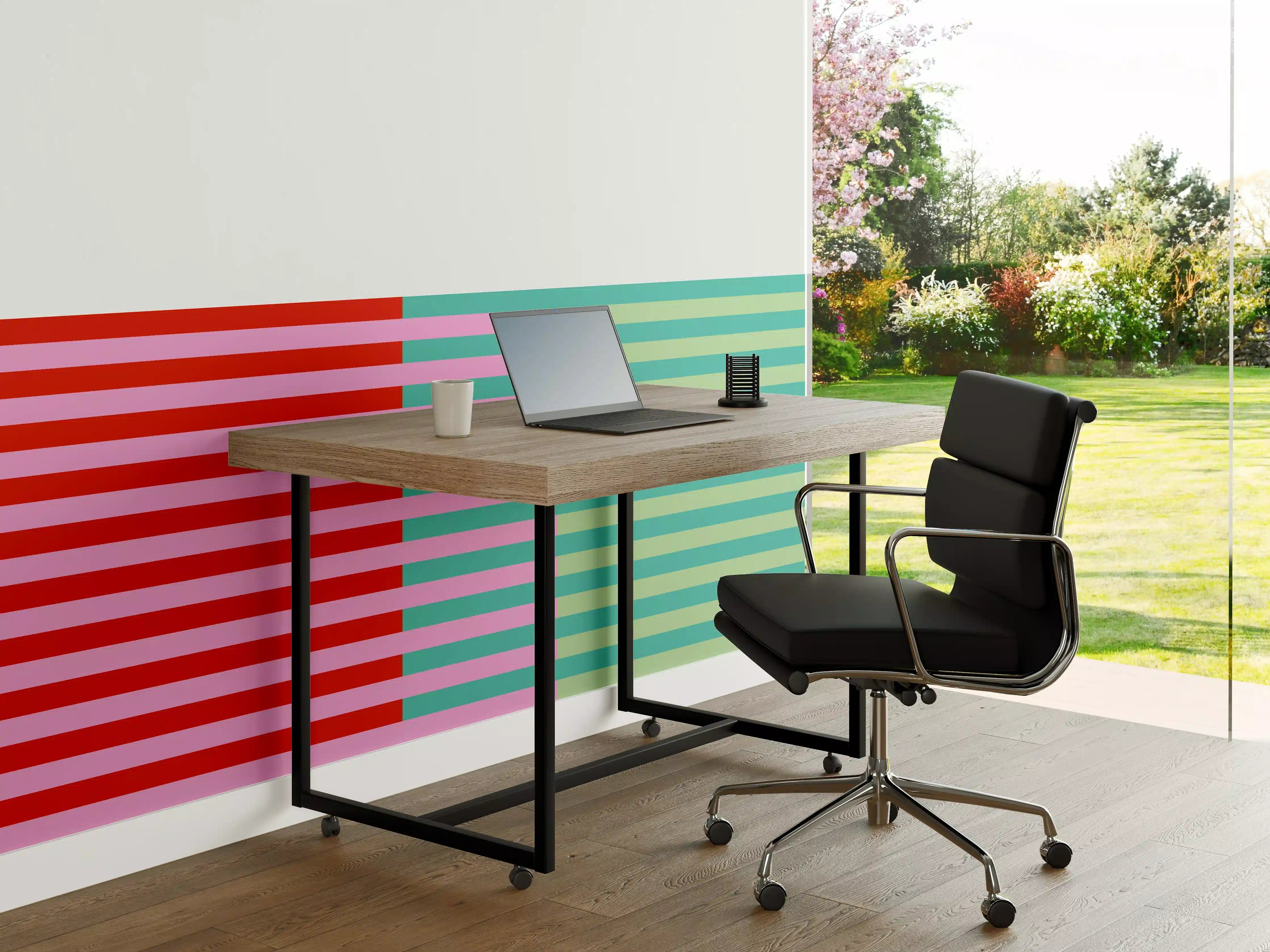 Büro Wandgestaltung - The Springs - Multy Stripes - Peony
