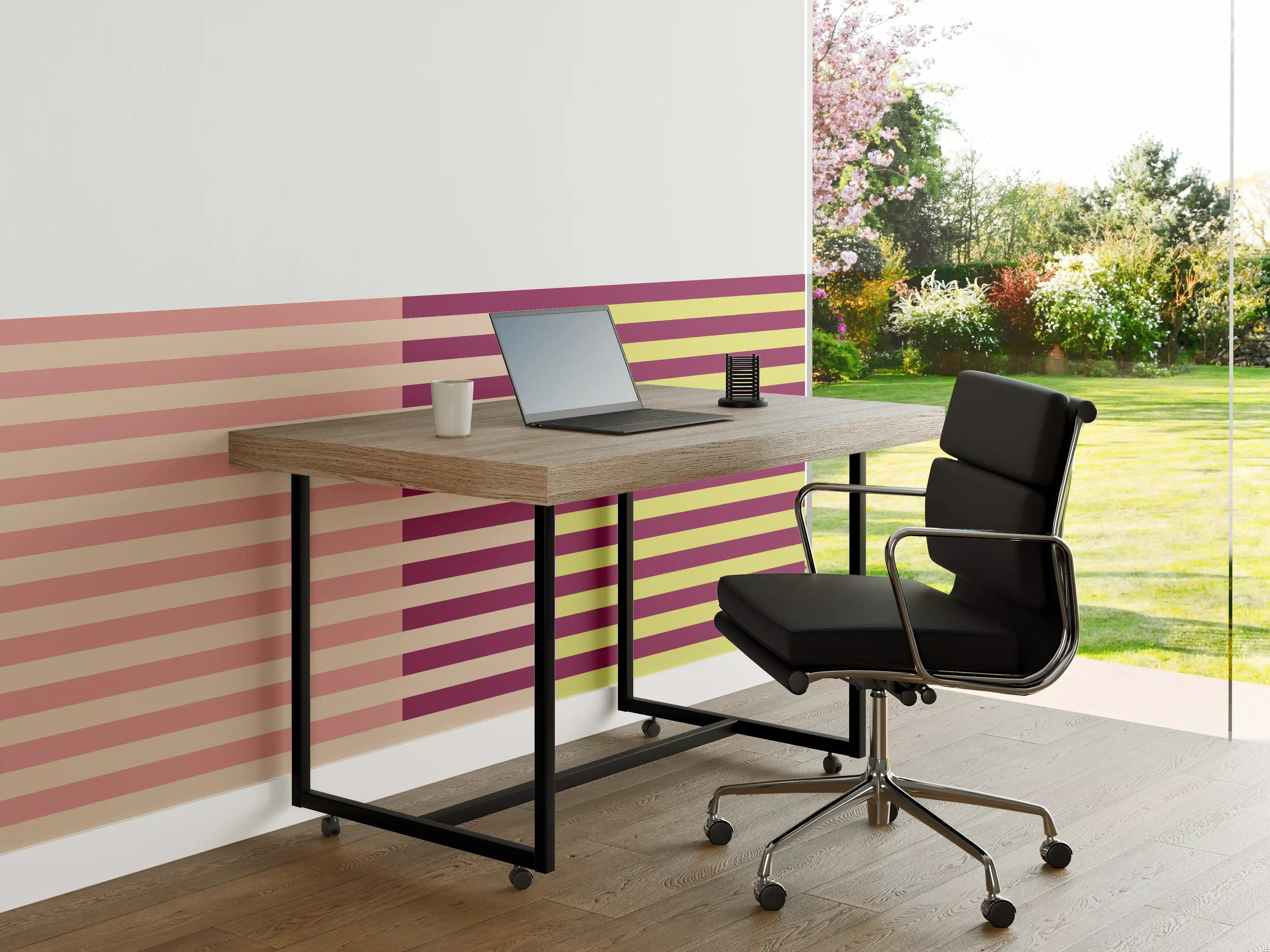 Büro Wandgestaltung - The Springs - Multy Stripes - Tulip