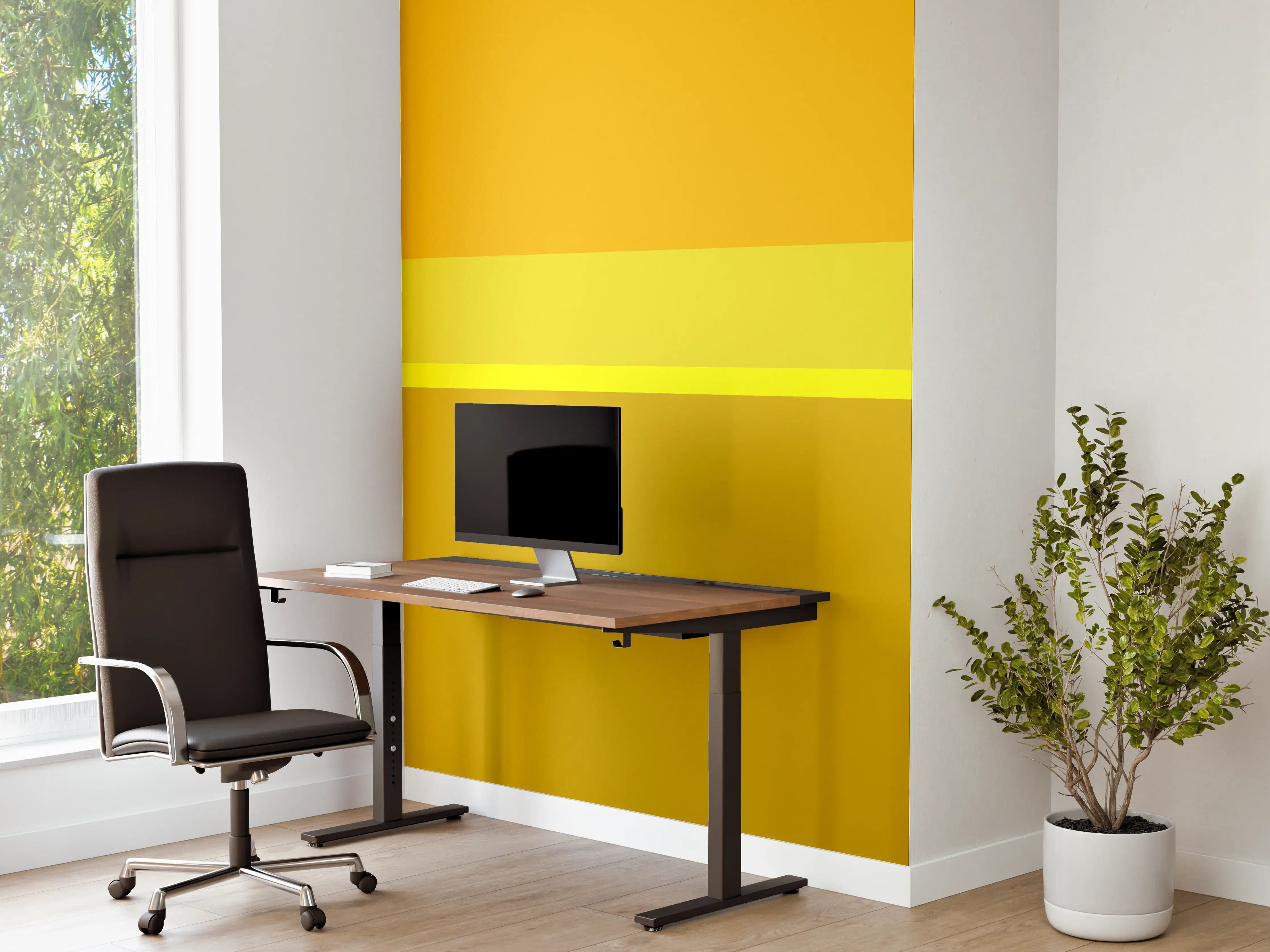 Büro Wandgestaltung - The Yellows - Horizontal - Lemon
