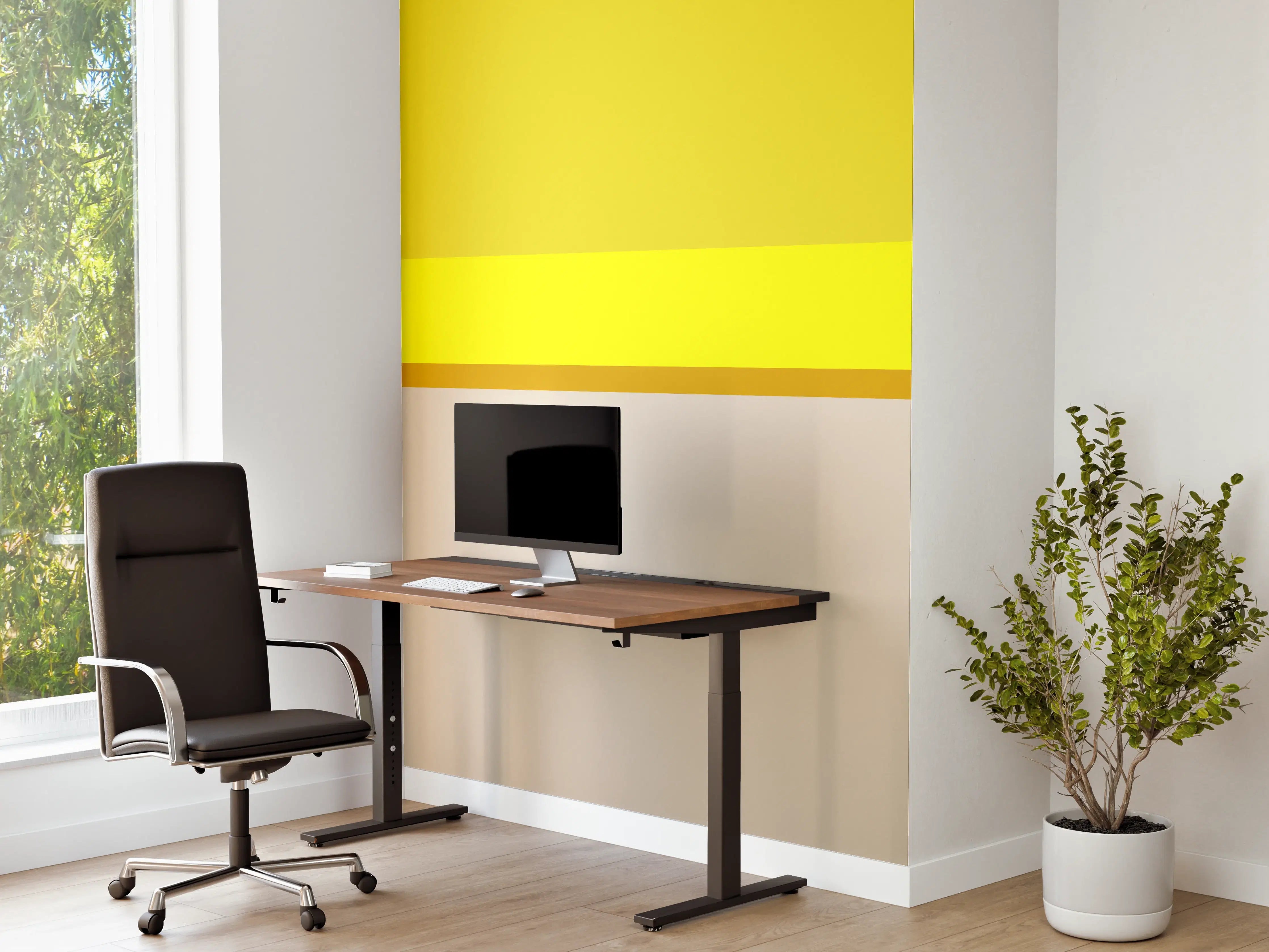 Büro Wandgestaltung - The Yellows - Horizontal - Vanilla