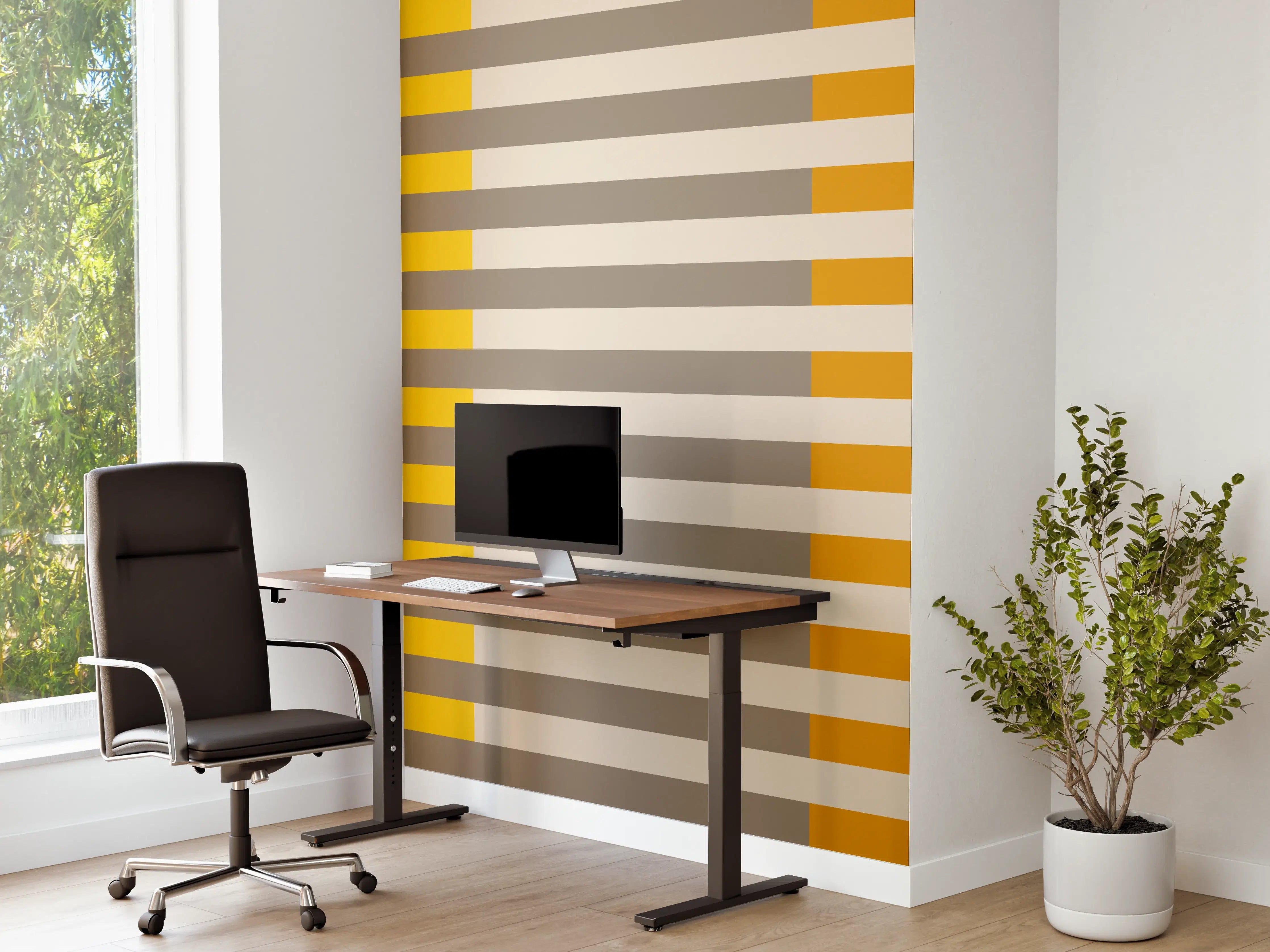 Büro Wandgestaltung - The Yellows - Multy Stripes - Saffron