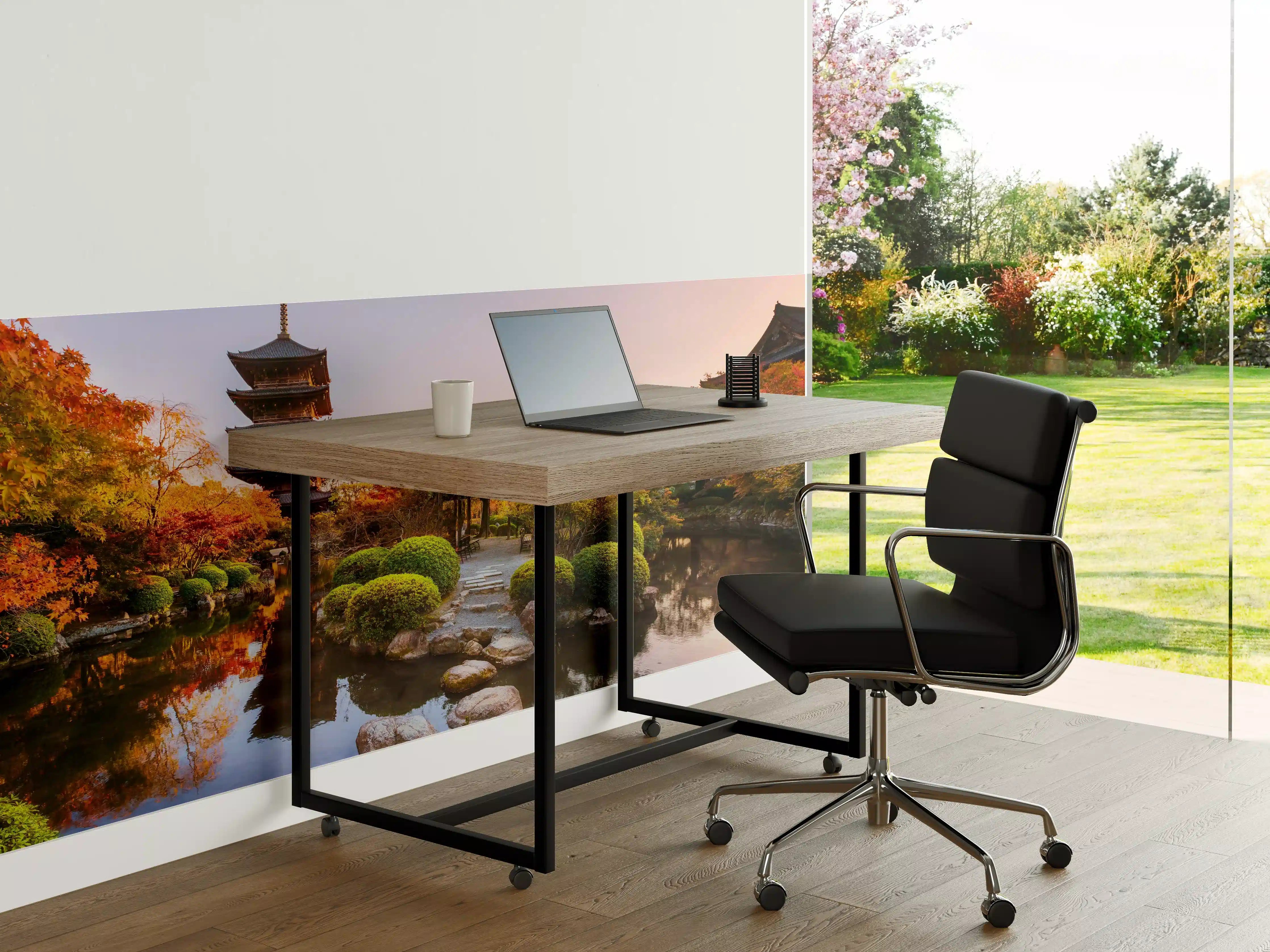 Büro Wandgestaltung - Toji-Tempel mit Garten im Herbst
