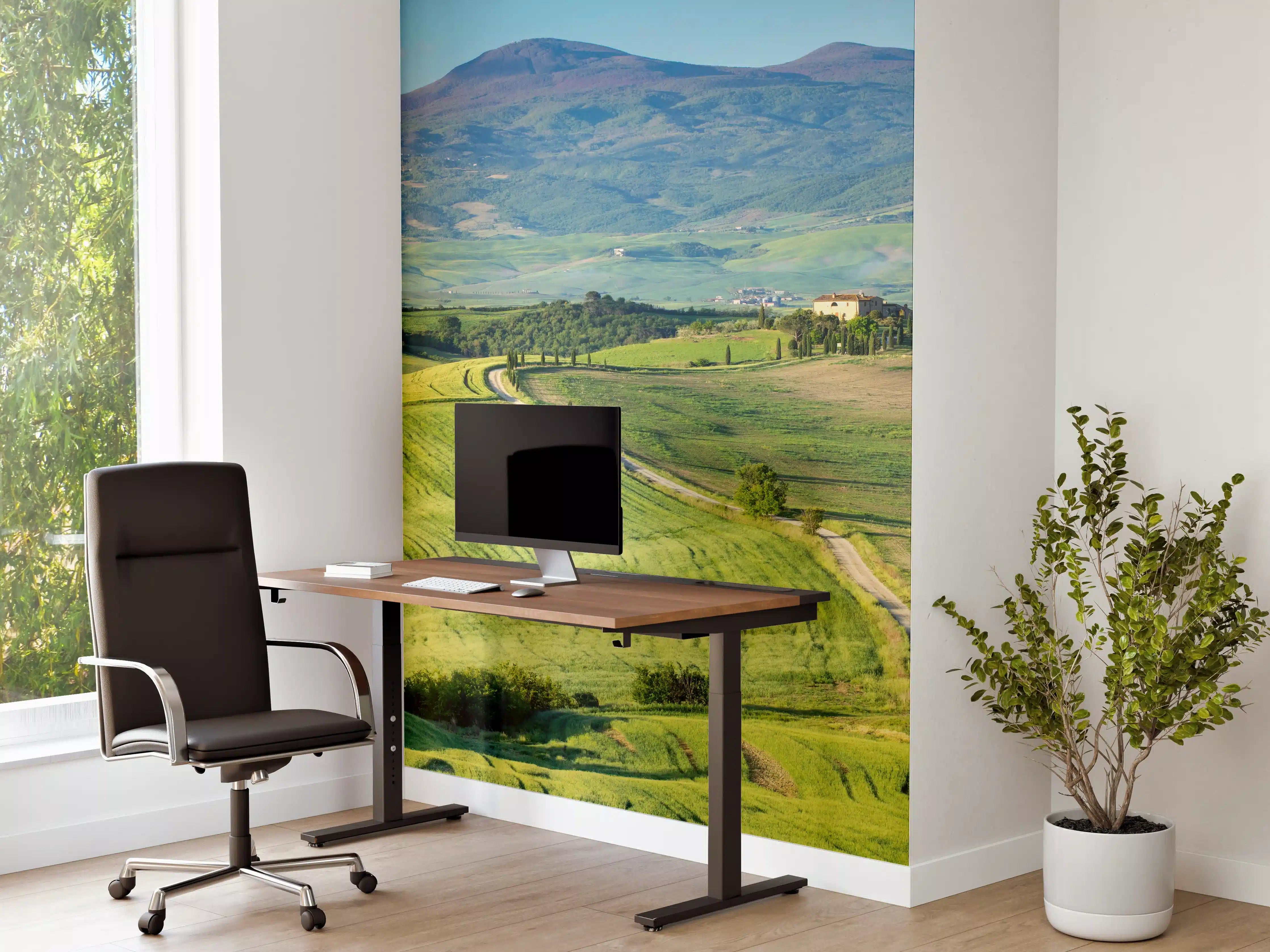 Büro Wandgestaltung - Toskana Hügel Panorama