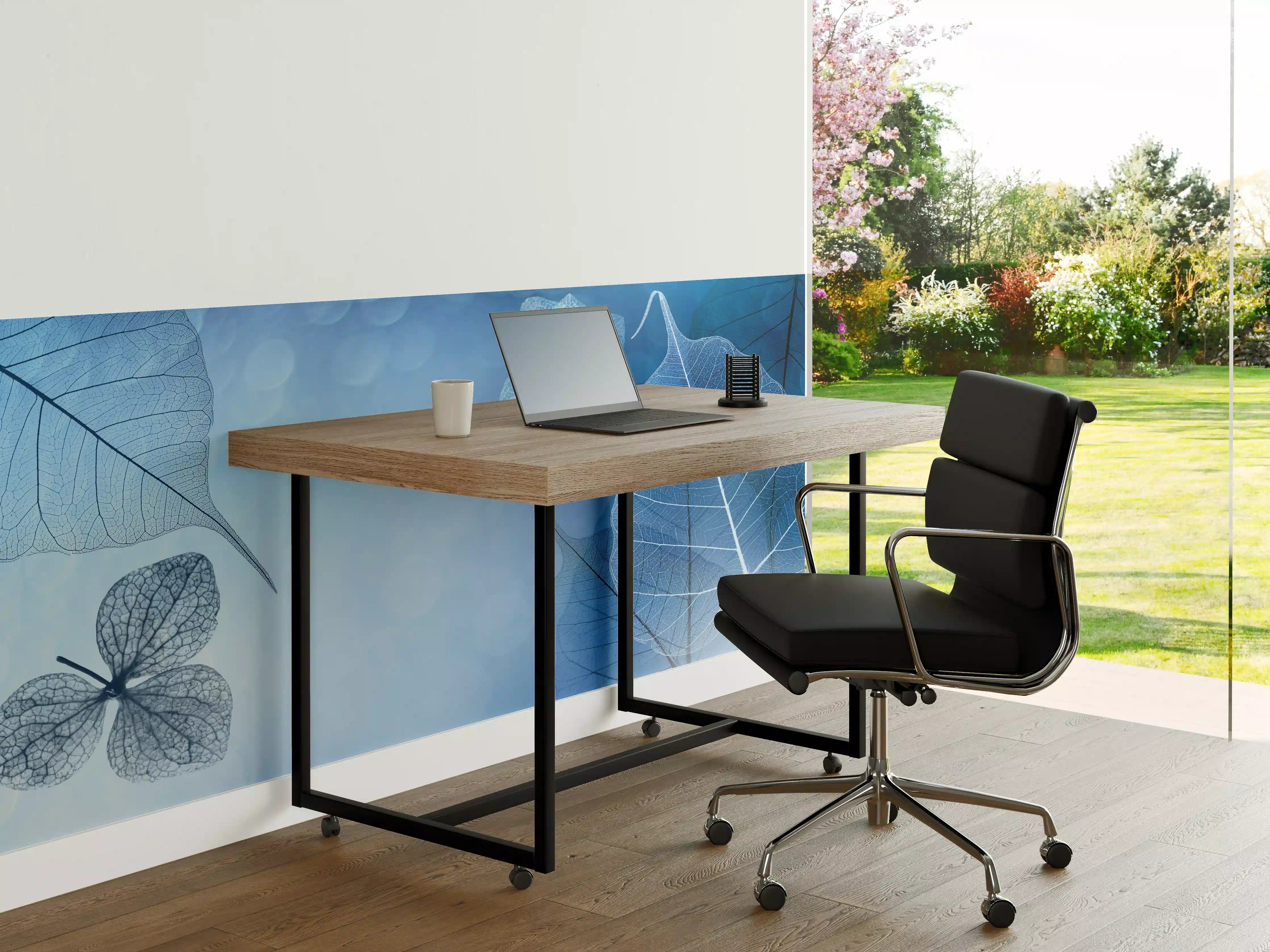 Büro Wandgestaltung - Transluzente Blattadern Makrofotografie