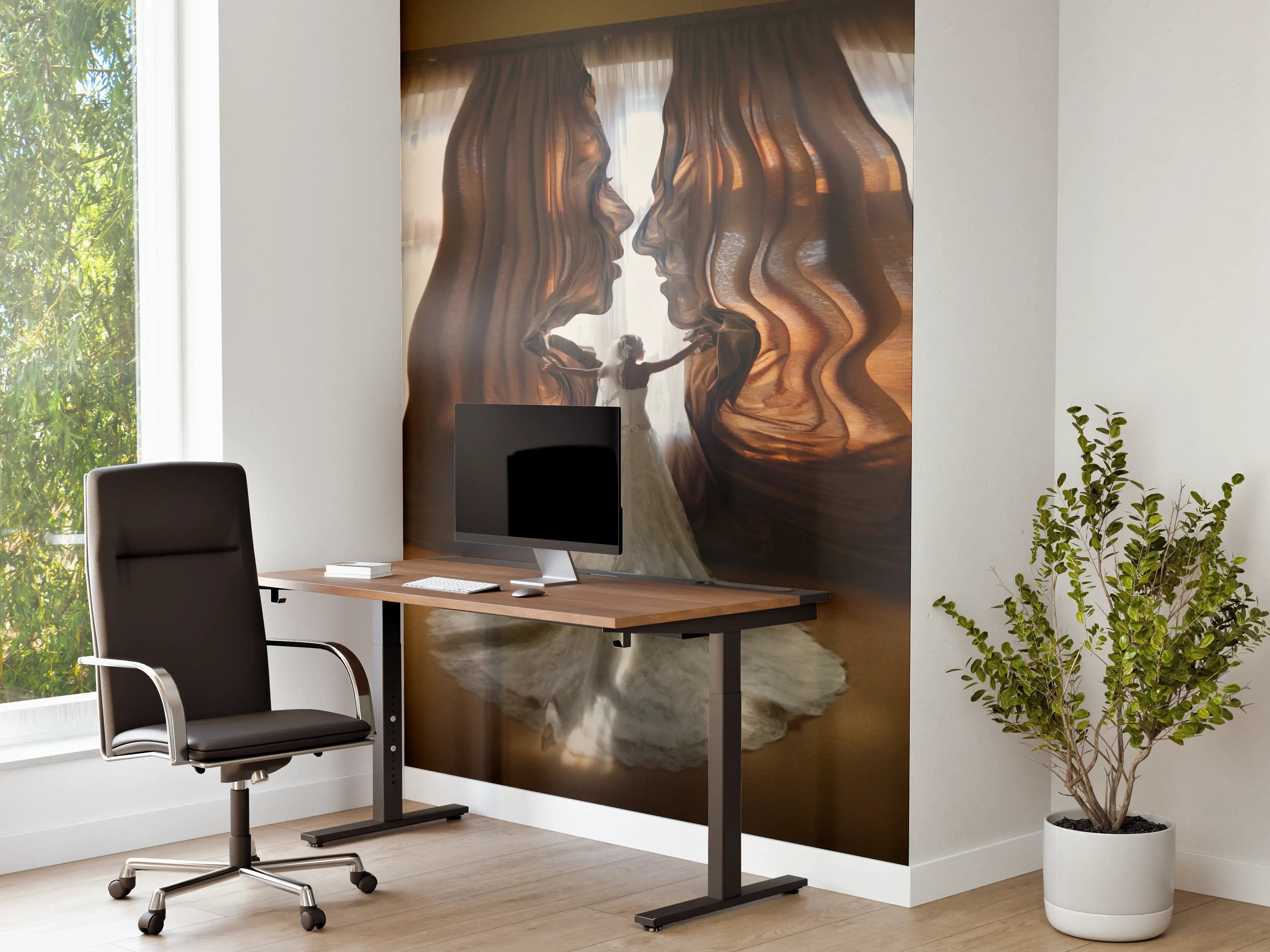 Büro Wandgestaltung - Traumbild einer Braut - Panorama