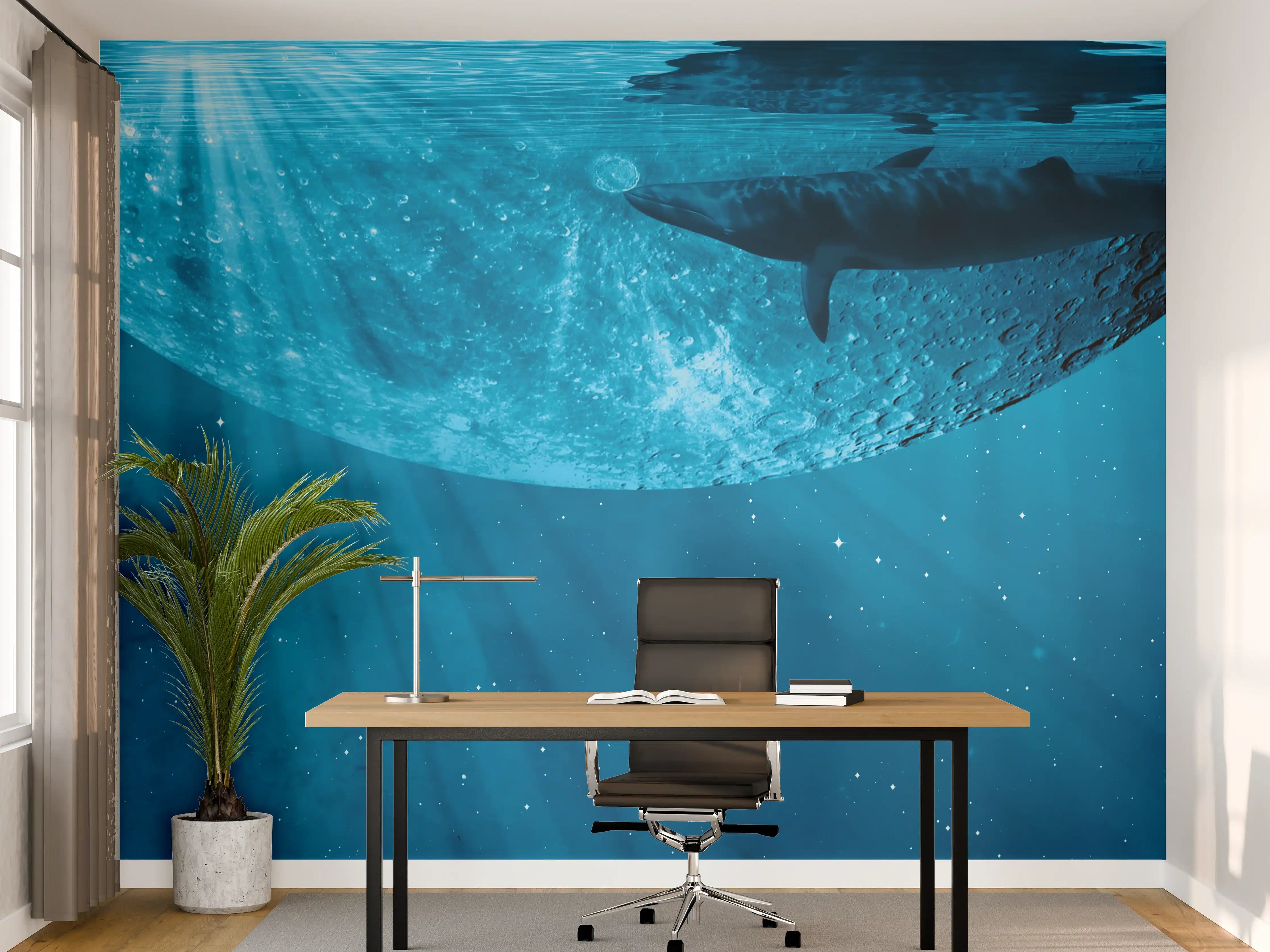 Büro Wandgestaltung - Traumbild eines Wals