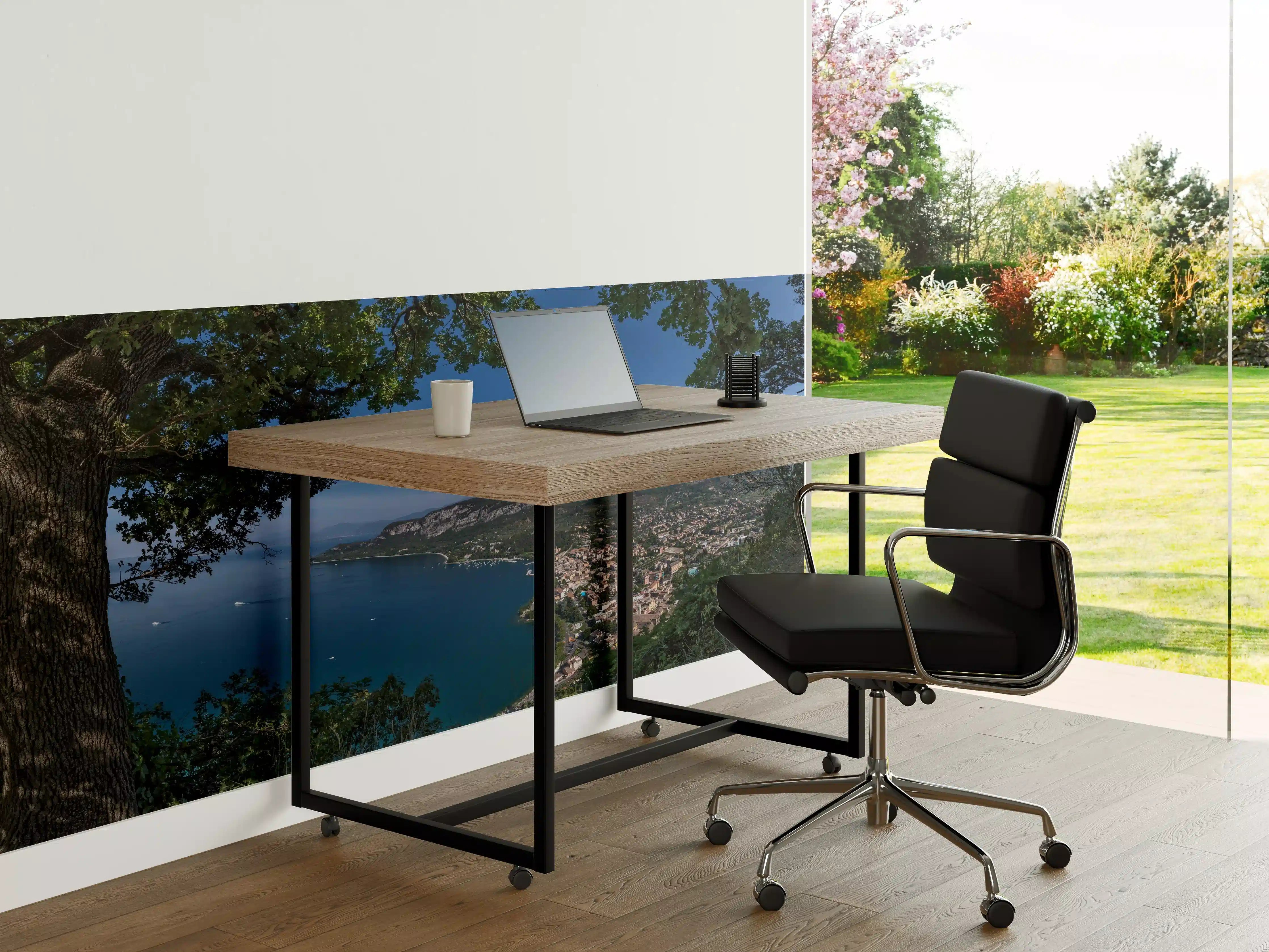 Büro Wandgestaltung - Traumhafter Ausblick auf Gardasee Italien