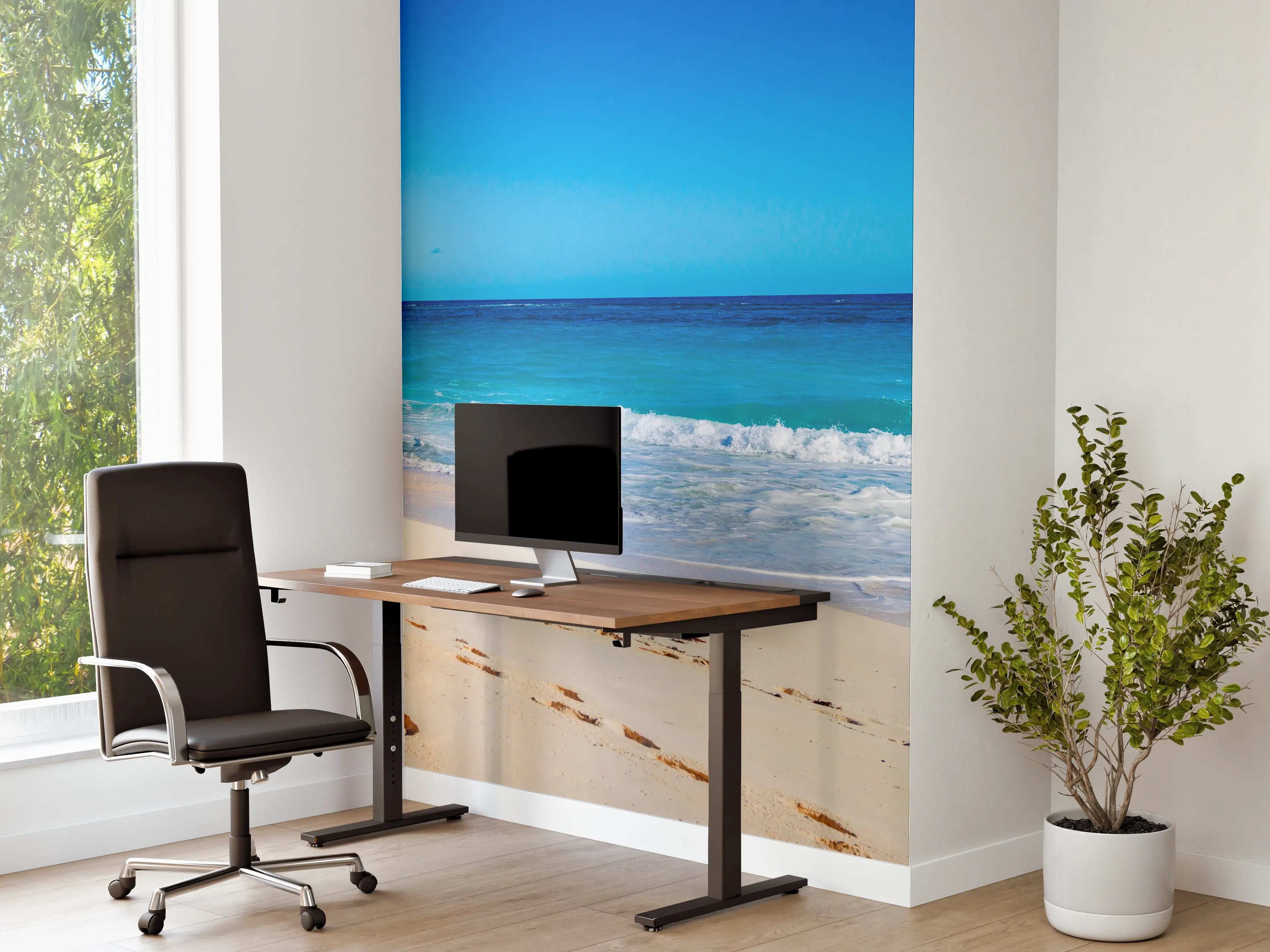 Büro Wandgestaltung - Traumhafter Strand mit klarem Wasser