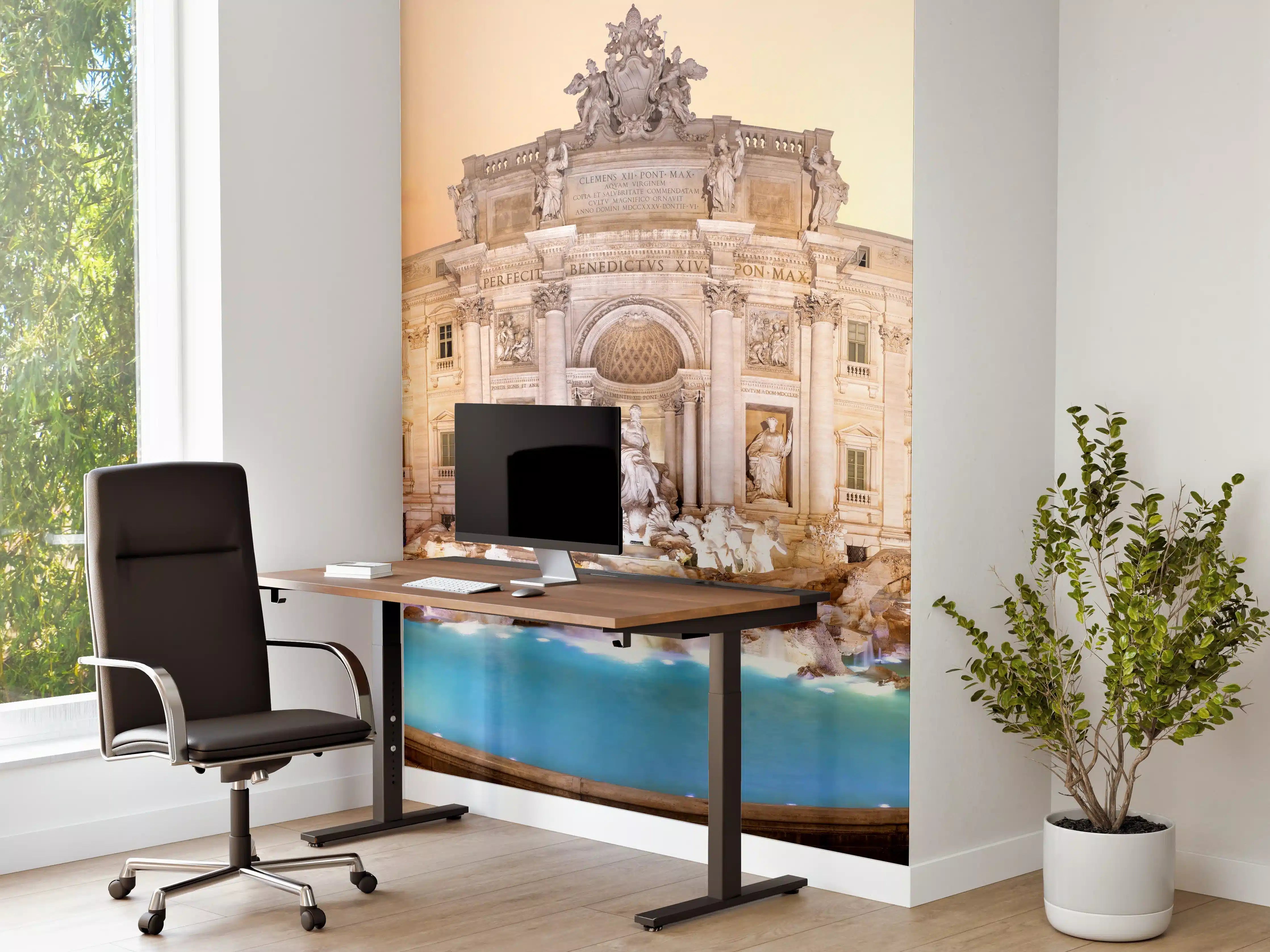 Büro Wandgestaltung - Trevi-Brunnen bei Sonnenaufgang