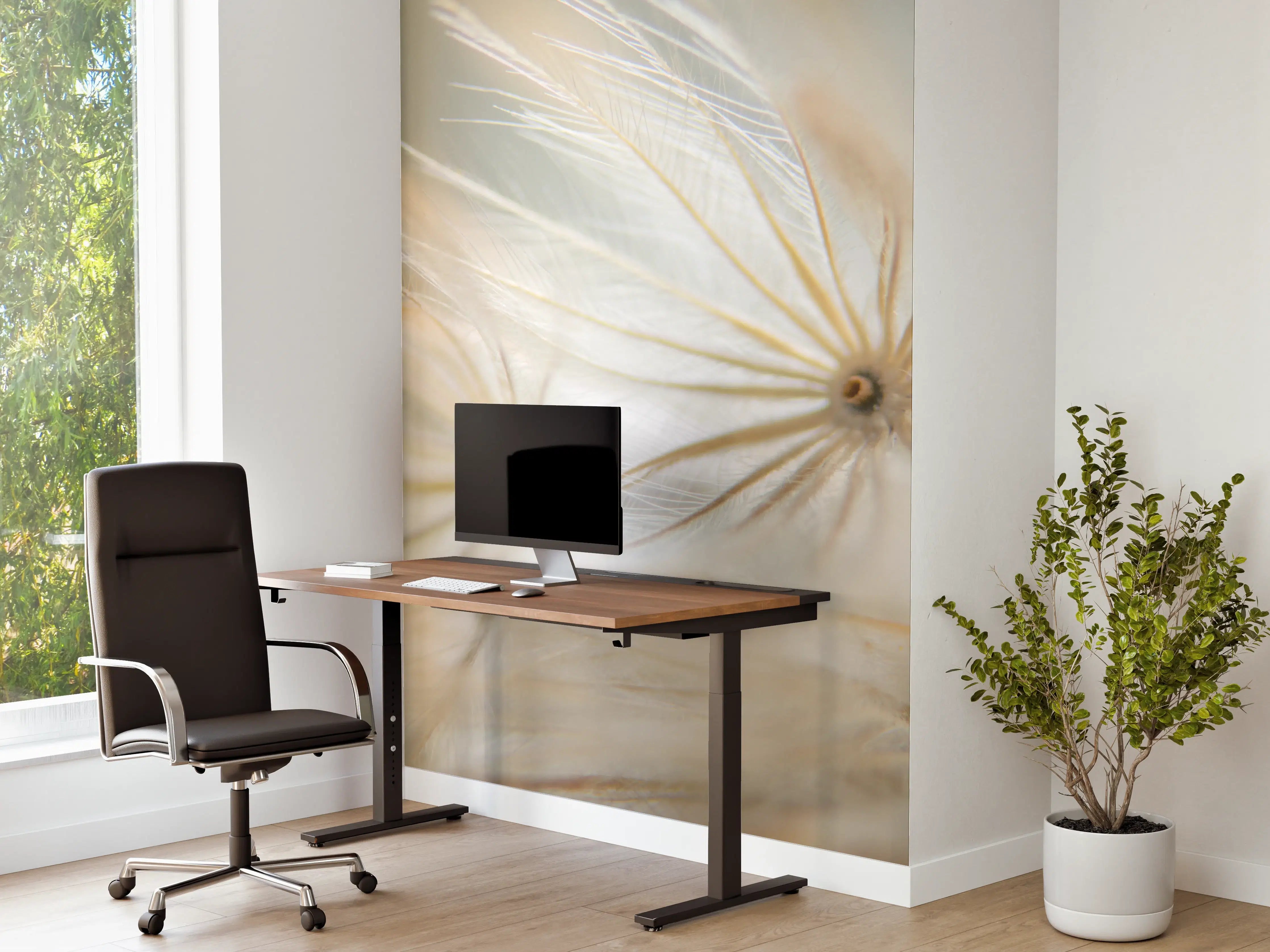 Büro Wandgestaltung - Trockene Wildblumen - Nahaufnahme