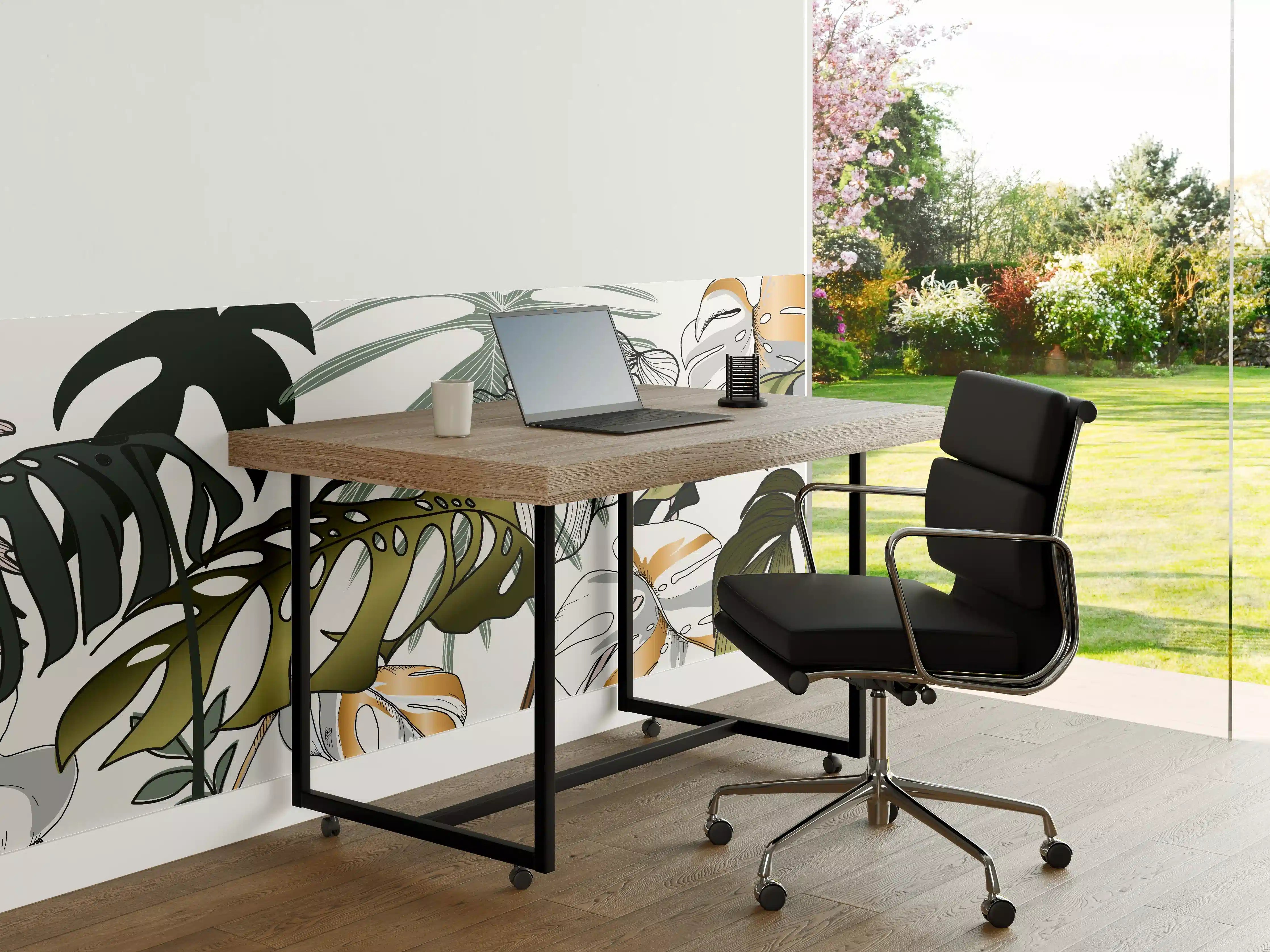 Büro Wandgestaltung - Tropische Blätter