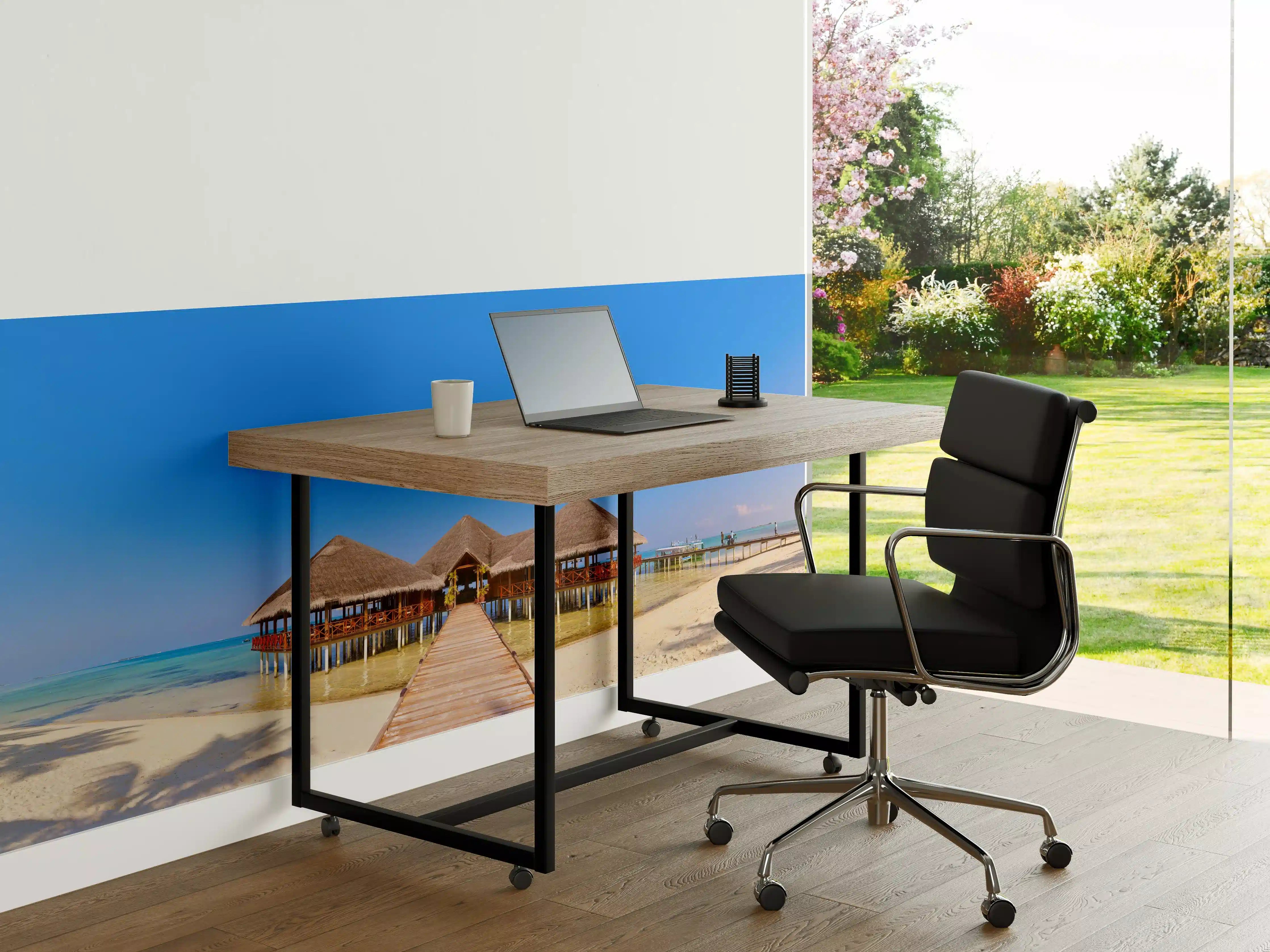 Büro Wandgestaltung - Tropische Malediveninsel