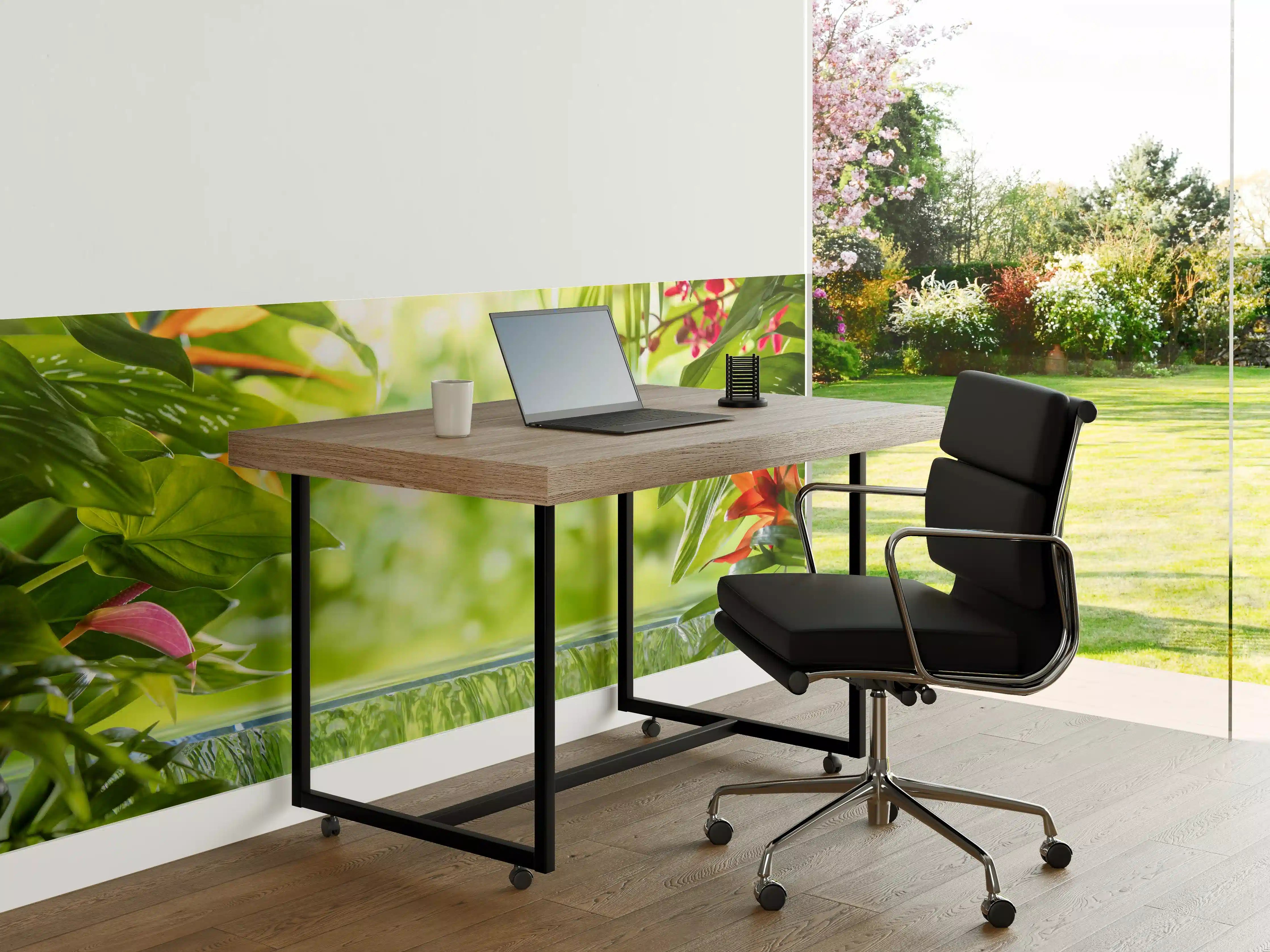 Büro Wandgestaltung - Tropische Palmenblätter im Amazonas