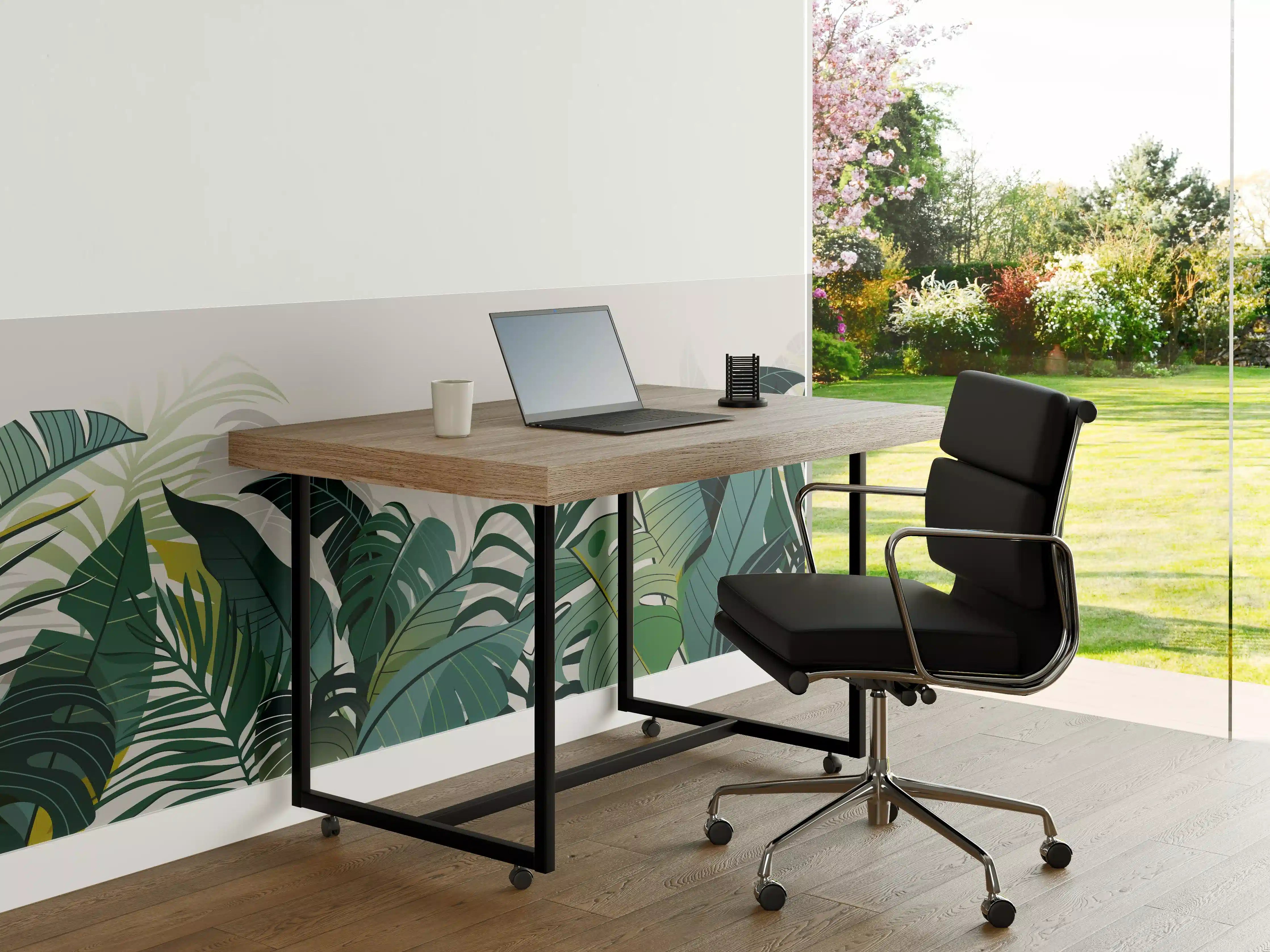 Büro Wandgestaltung - Tropische Pflanzen Illustration