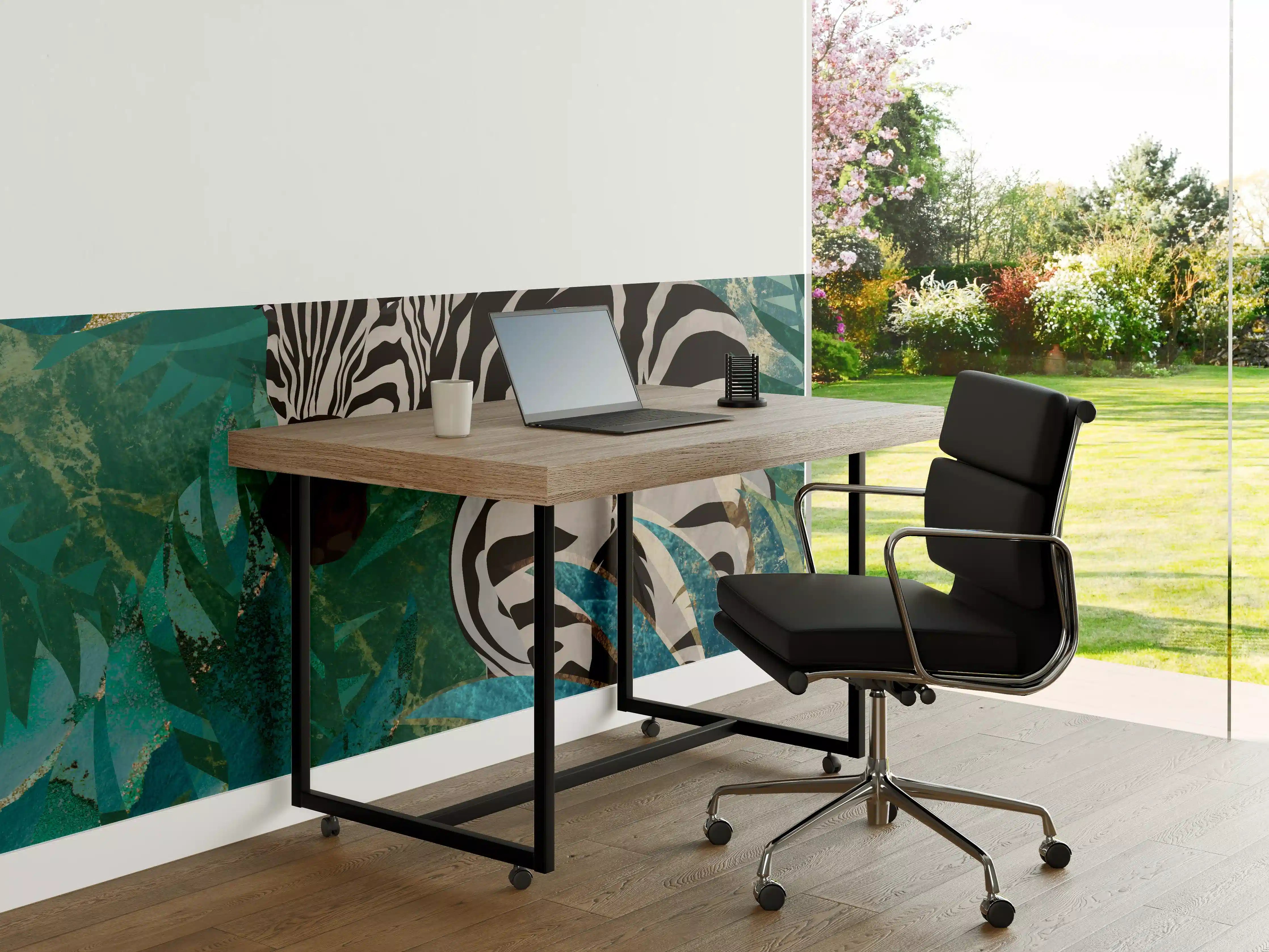 Büro Wandgestaltung - Tropische Zeichnung - Zebra