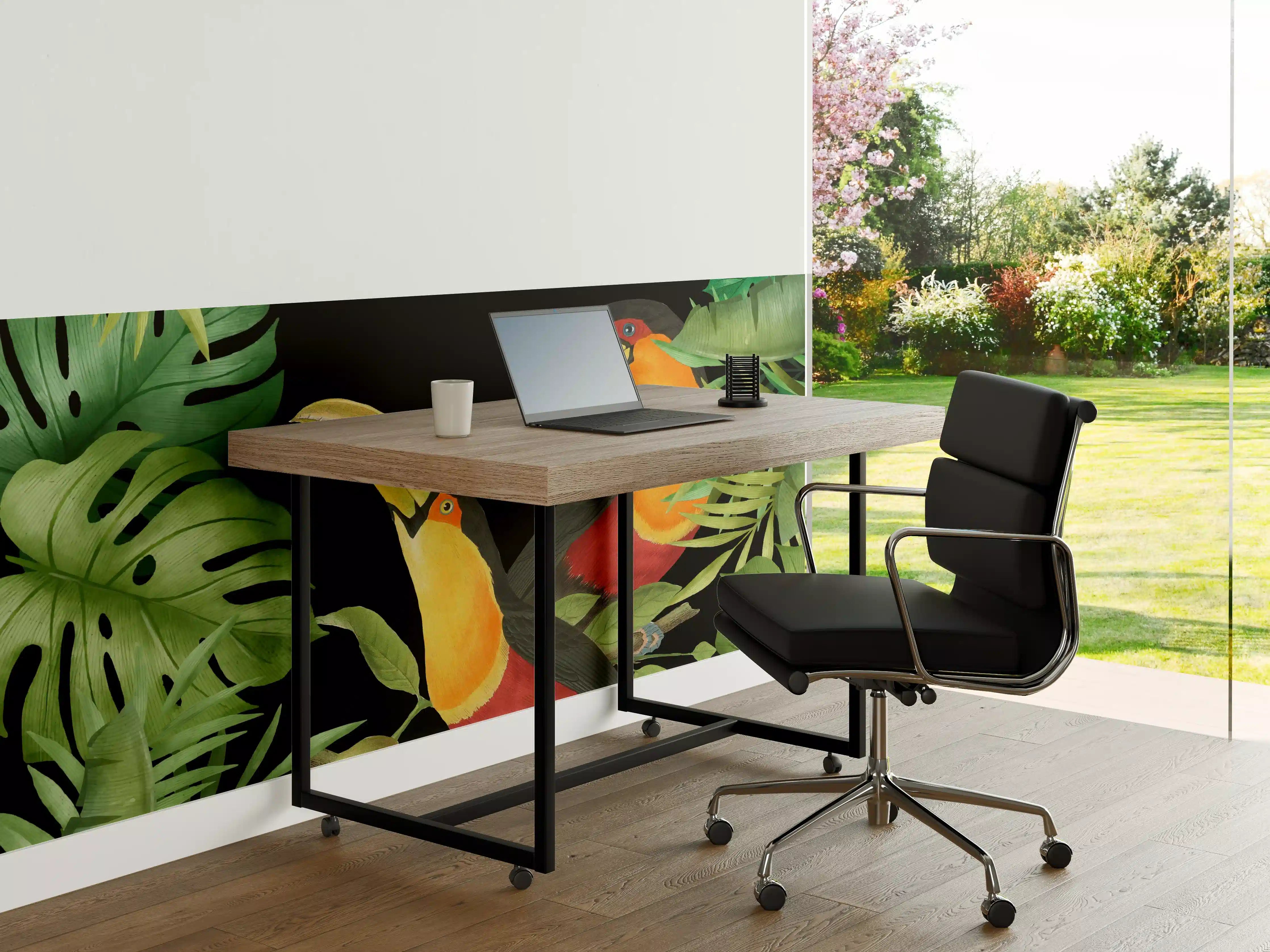 Büro Wandgestaltung - Tropischer Dschungel - Tukane