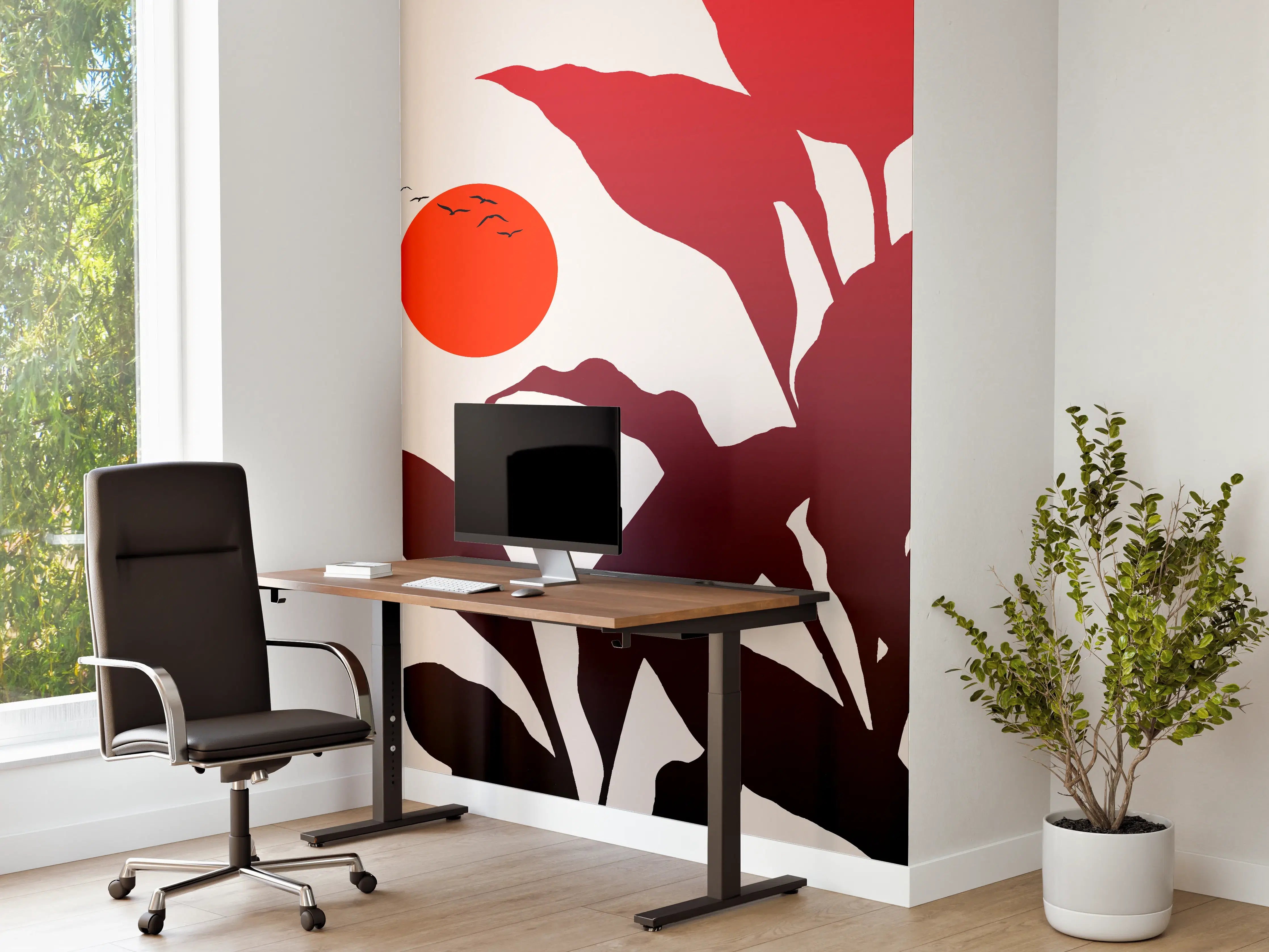 Büro Wandgestaltung - Tropischer Sonnenuntergang 