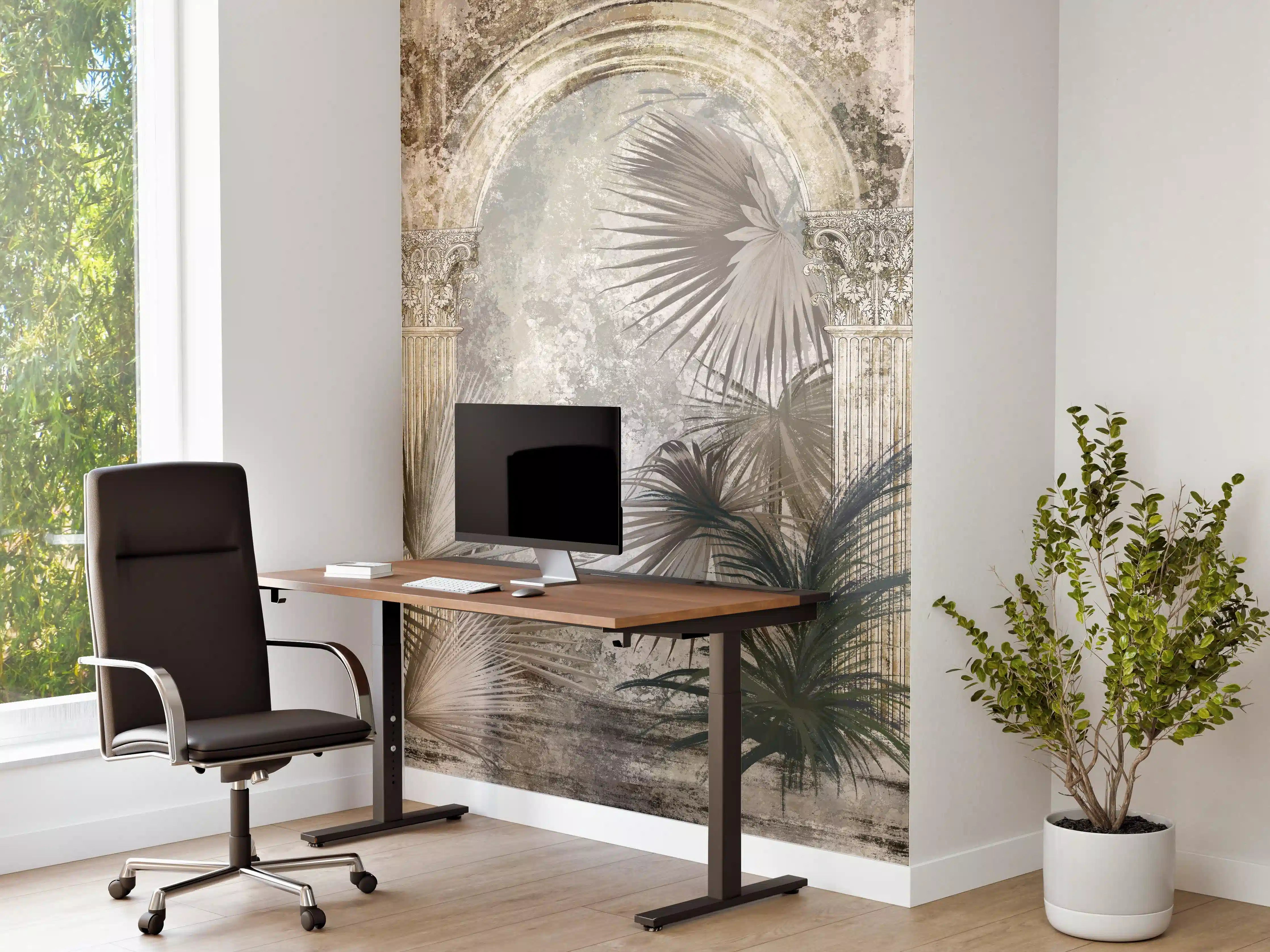 Büro Wandgestaltung - Tropischer Wald - Zeichnung