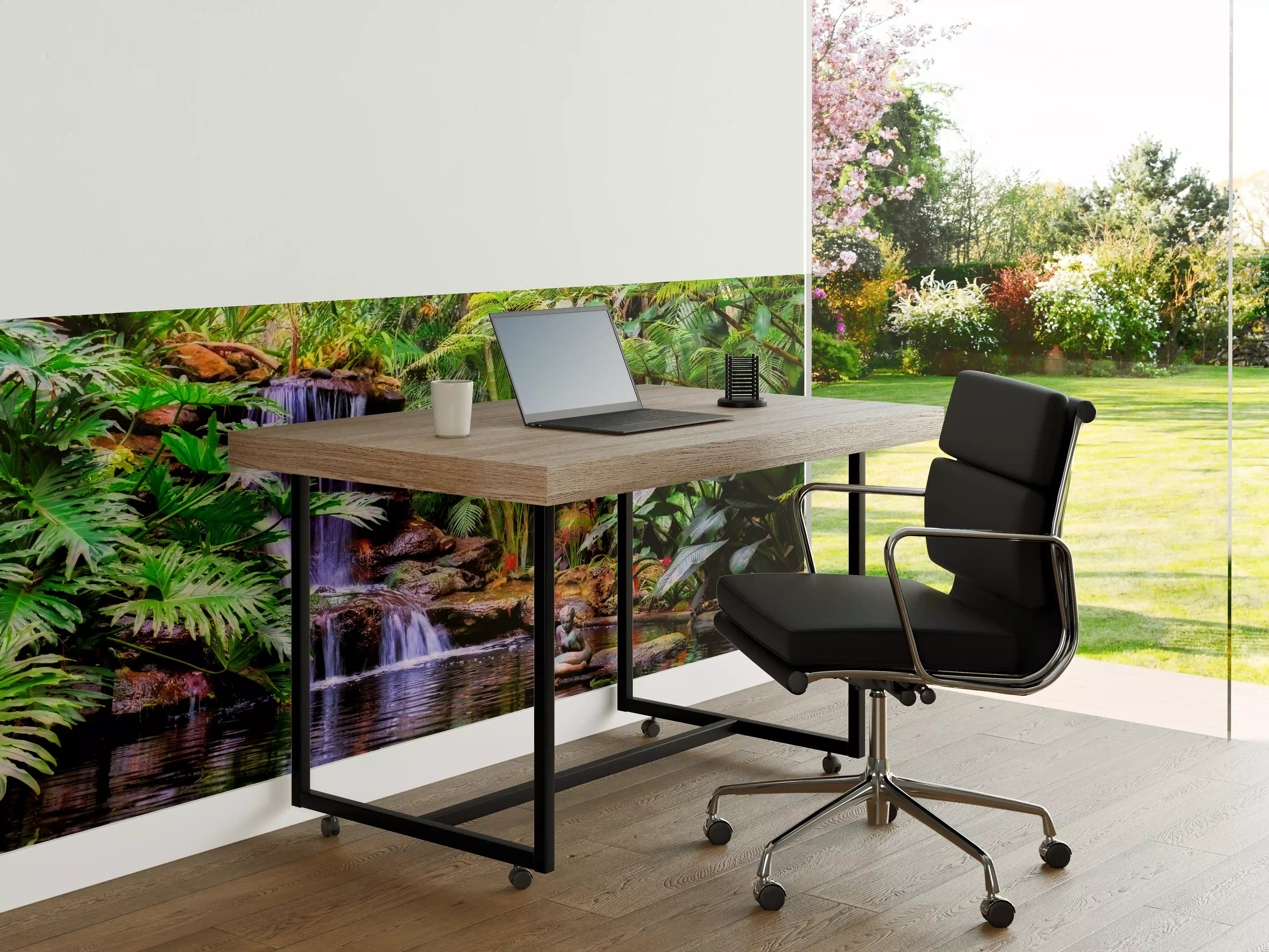 Büro Wandgestaltung - Tropischer Wasserfall im Dschungel