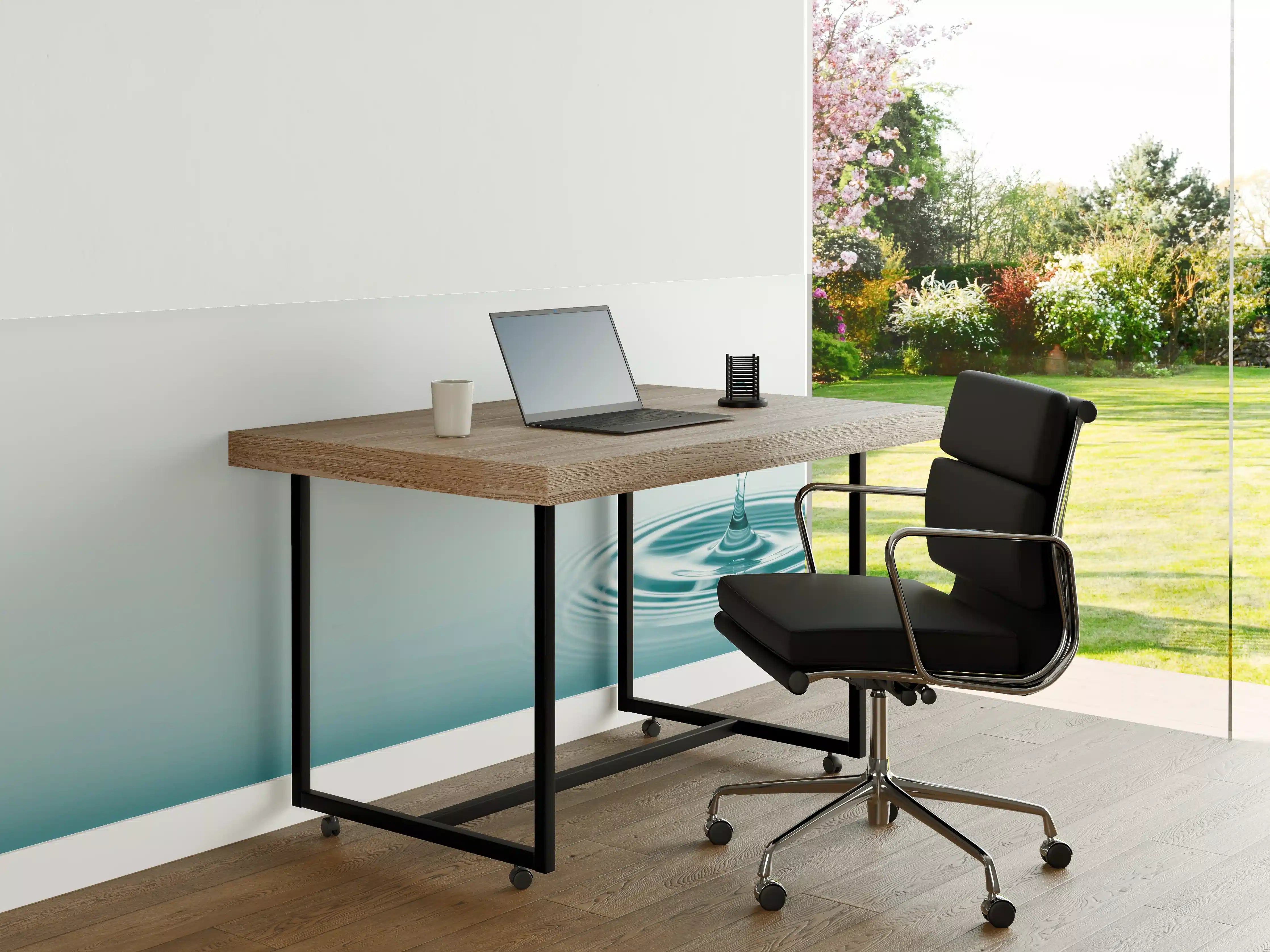 Büro Wandgestaltung - Türkis-Weißer Wassertropfen