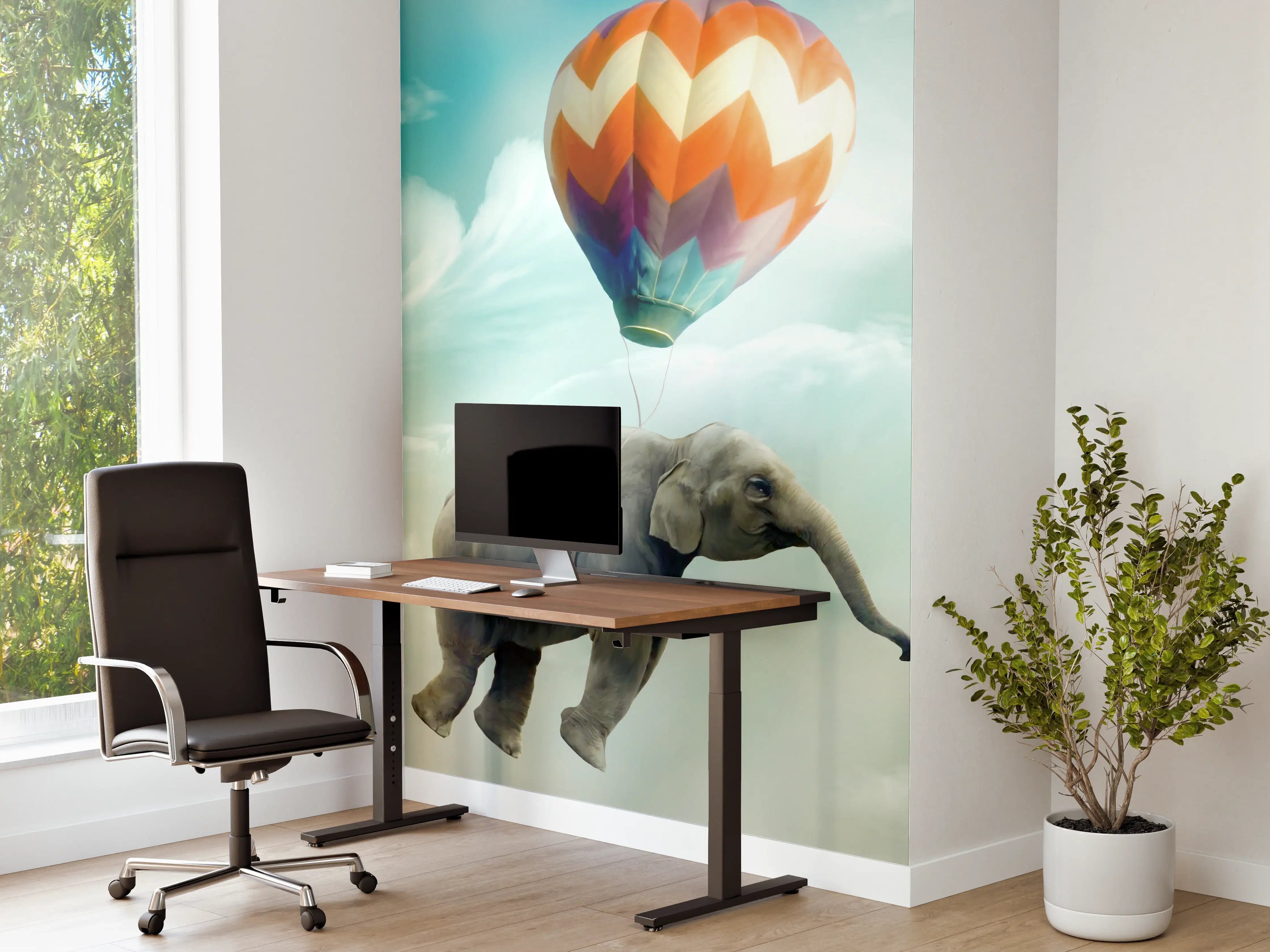 Büro Wandgestaltung - Unrealistische Darstellung 