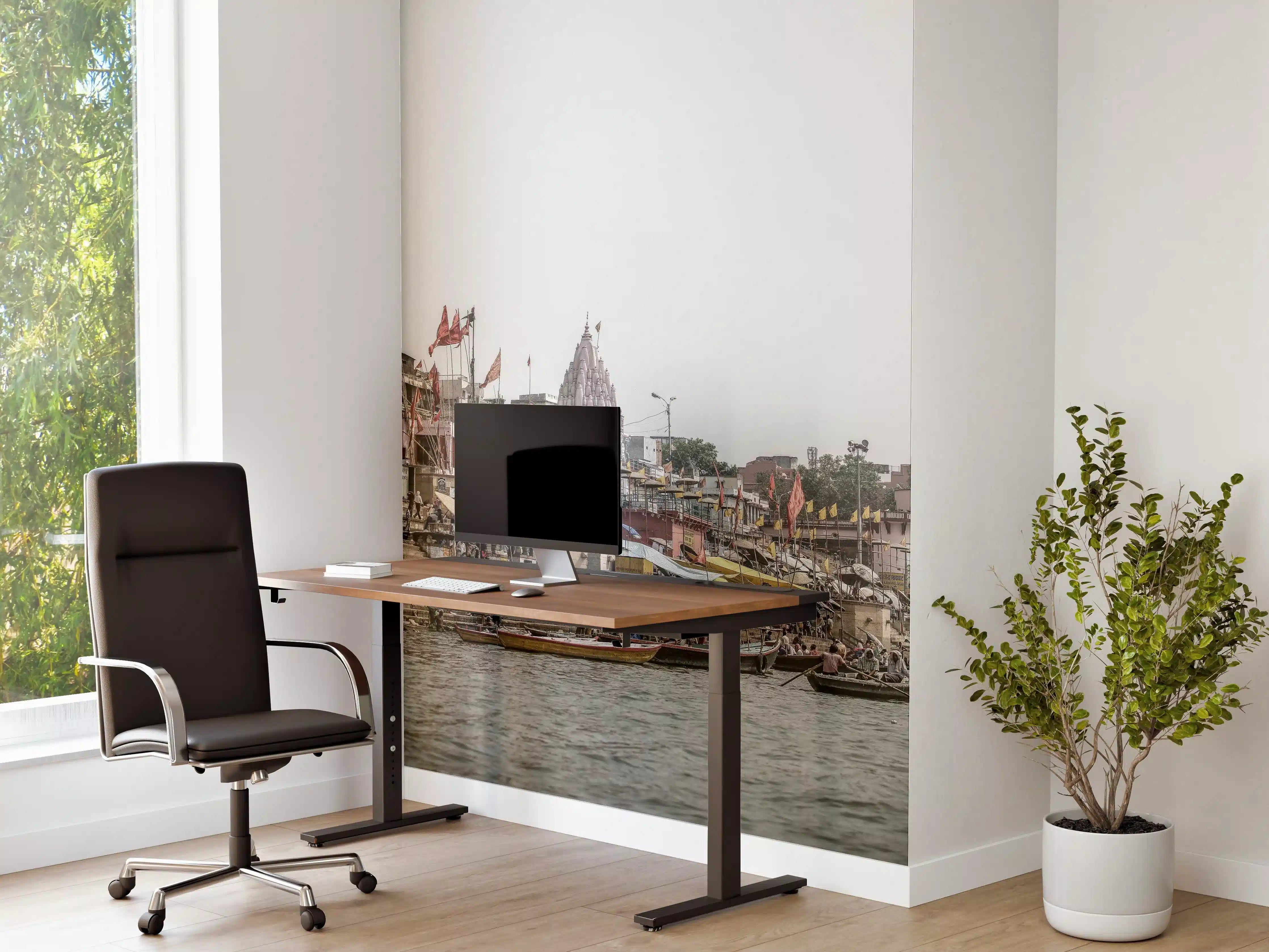 Büro Wandgestaltung - Varanasi Ghats und Ganges