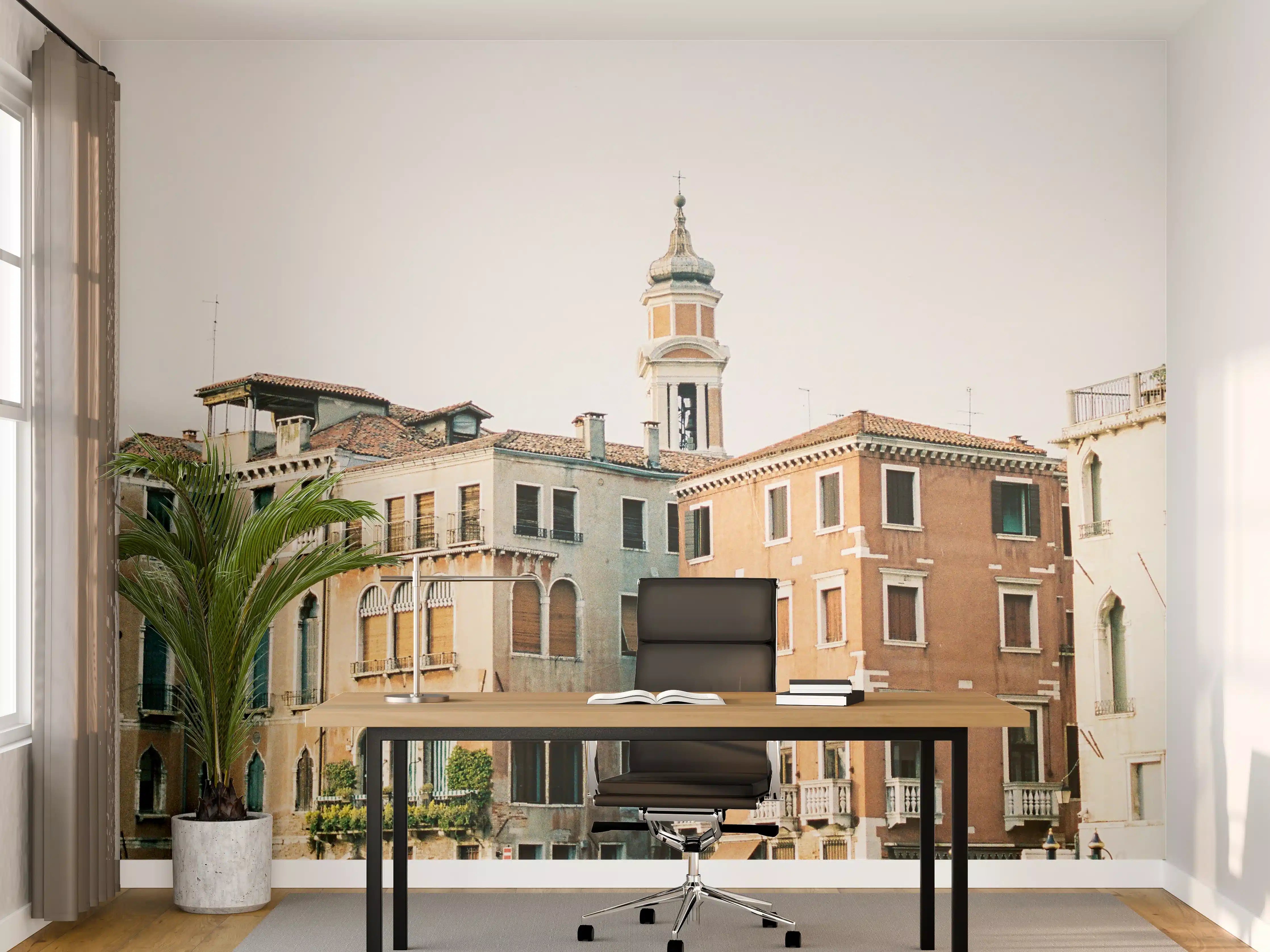 Büro Wandgestaltung - Venedig Kanal Sommerblick