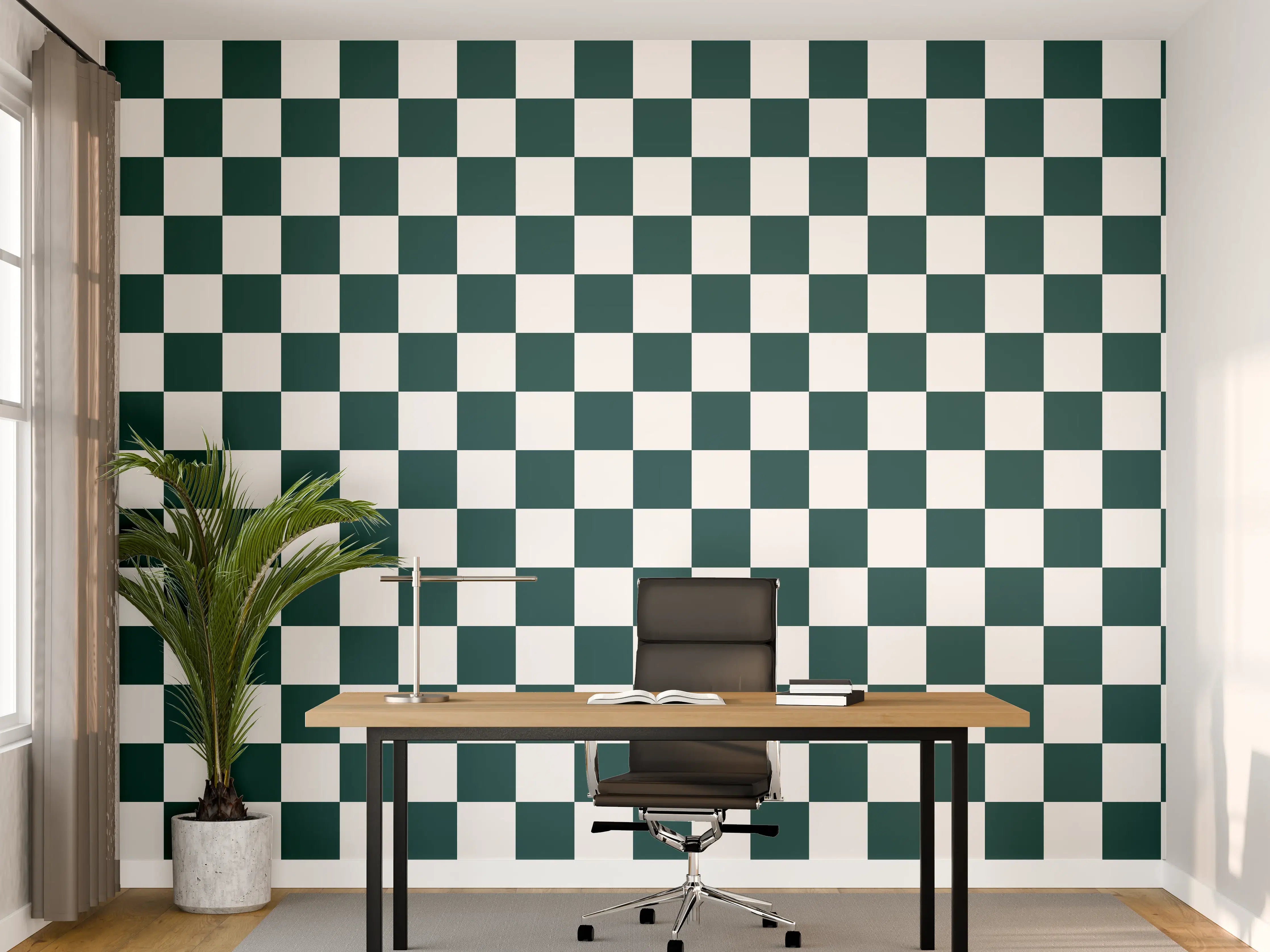 Büro Wandgestaltung - Verkehrsgelbes Retro - Verwandlung