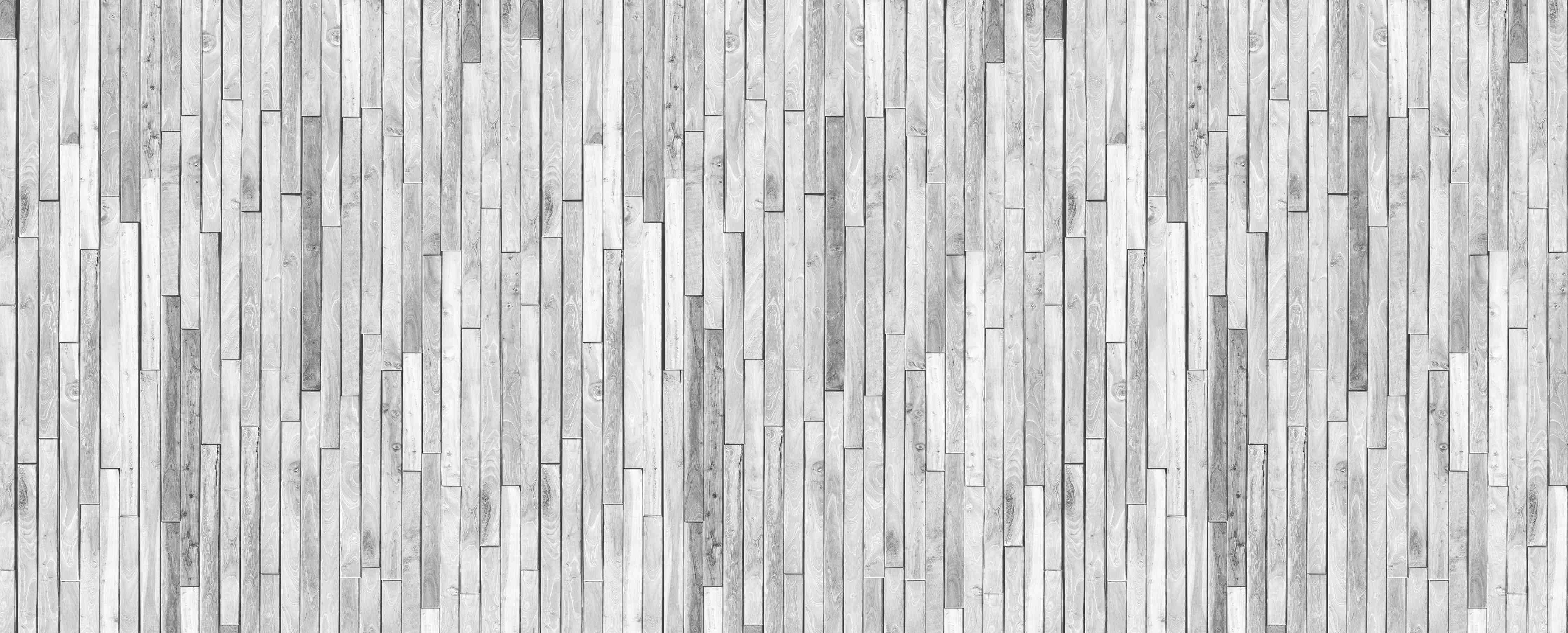 Büro Wandgestaltung-Vertikale weiße kleine Kiefernholzstücke