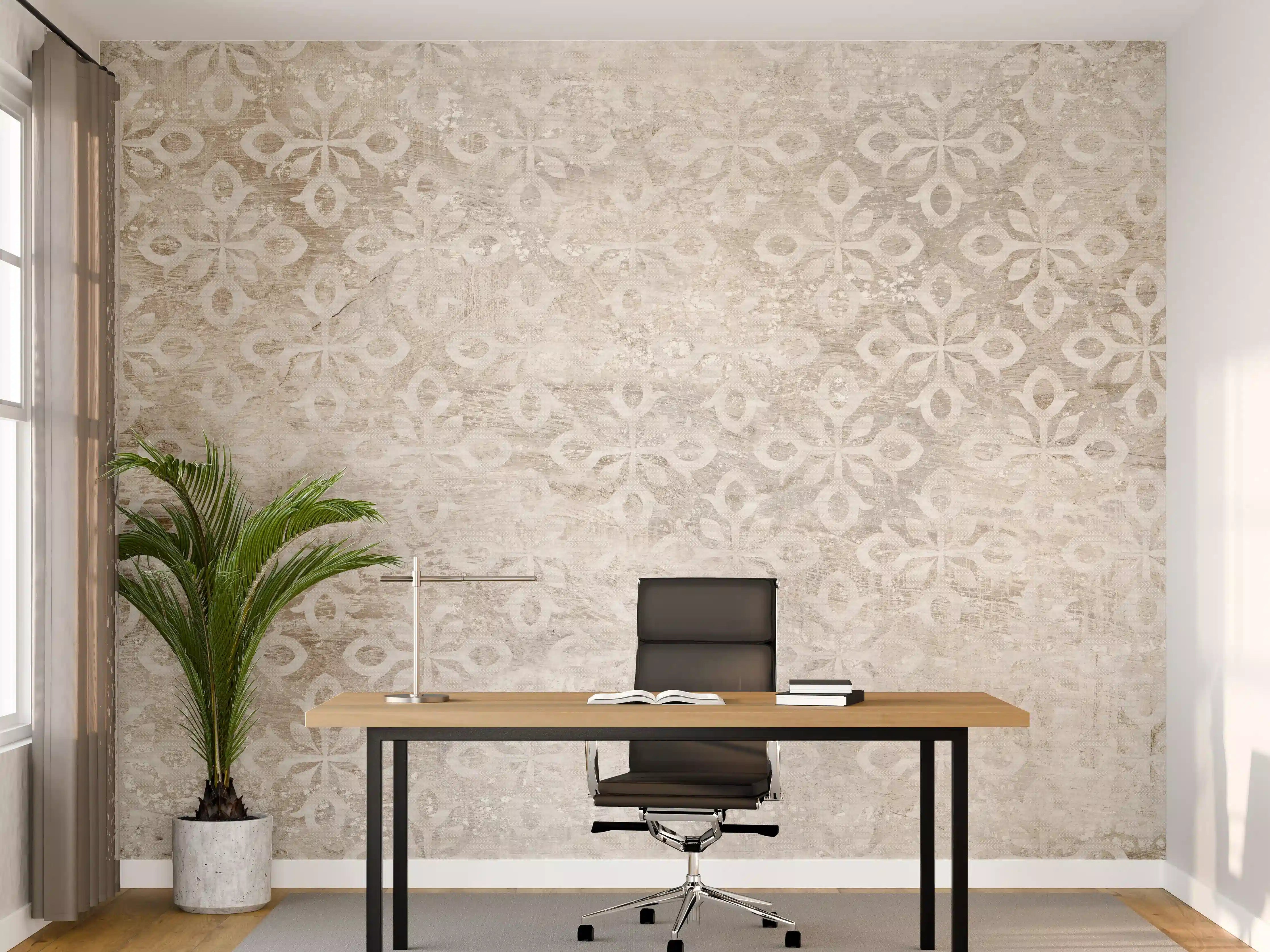 Büro Wandgestaltung - Verunreinigtes Ornament Muster