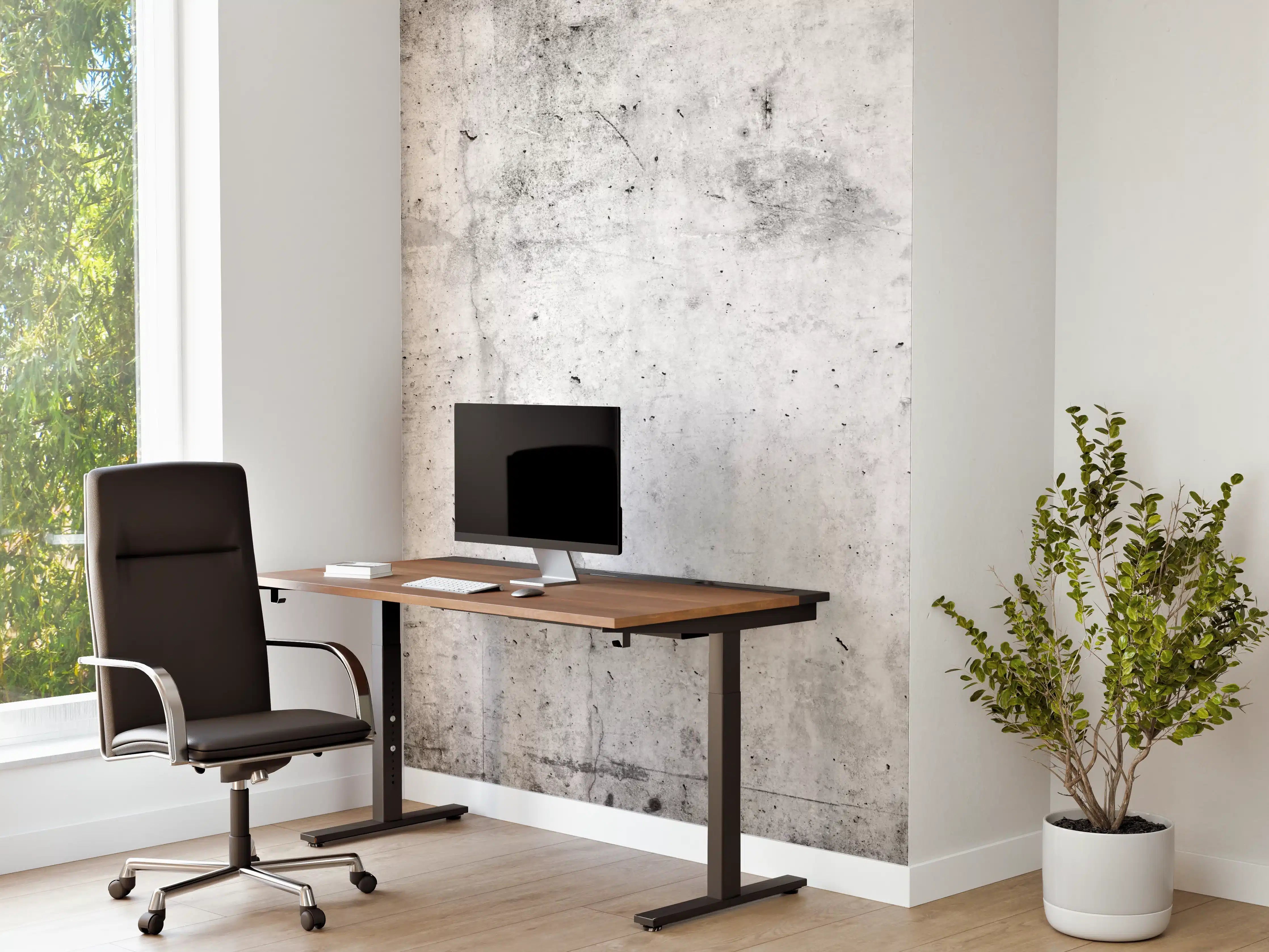 Büro Wandgestaltung - Verwitterte weiße Betonwandtextur