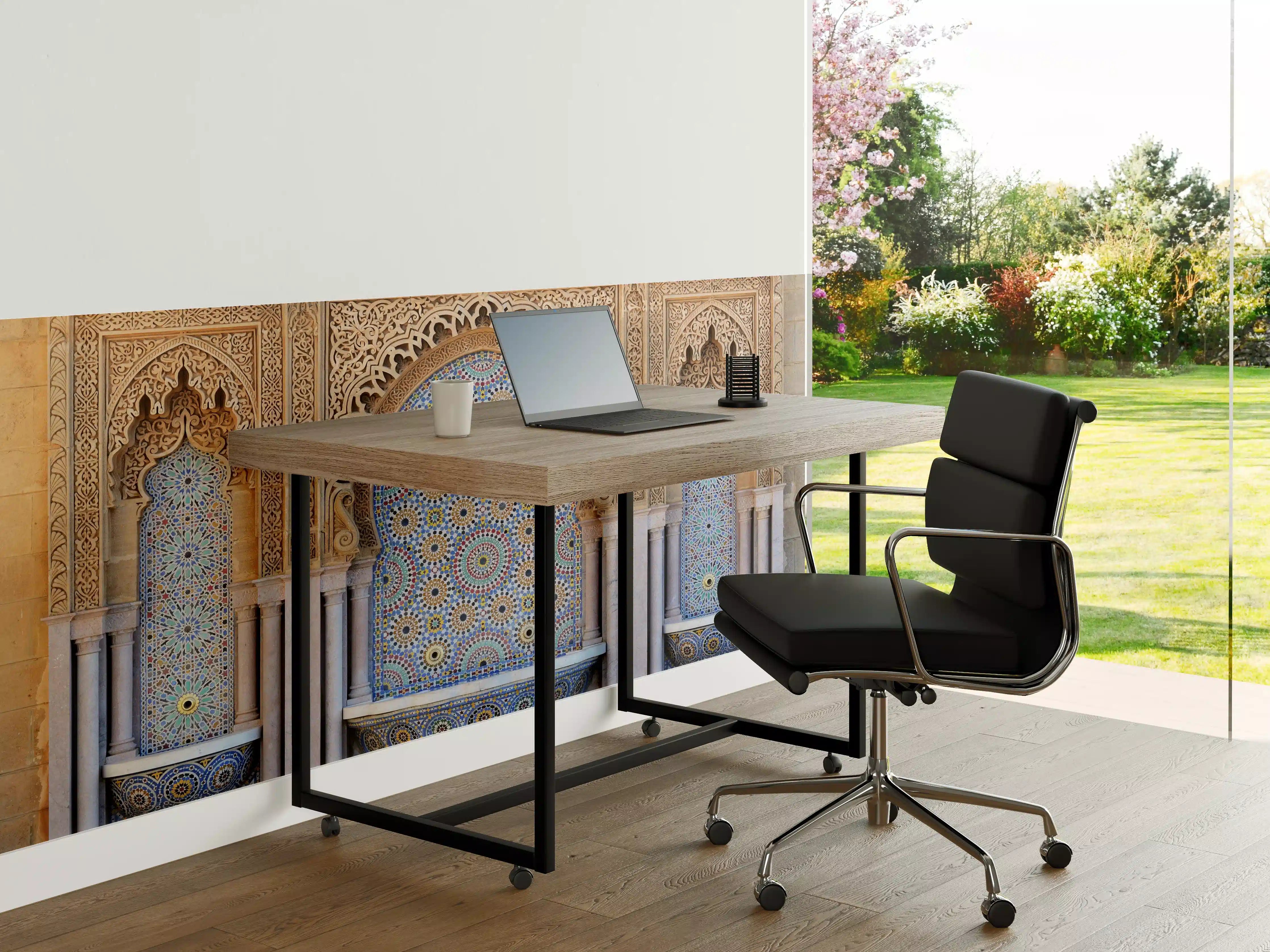 Büro Wandgestaltung - Verzierter Brunnen mit Mosaikfliesen in Rabat