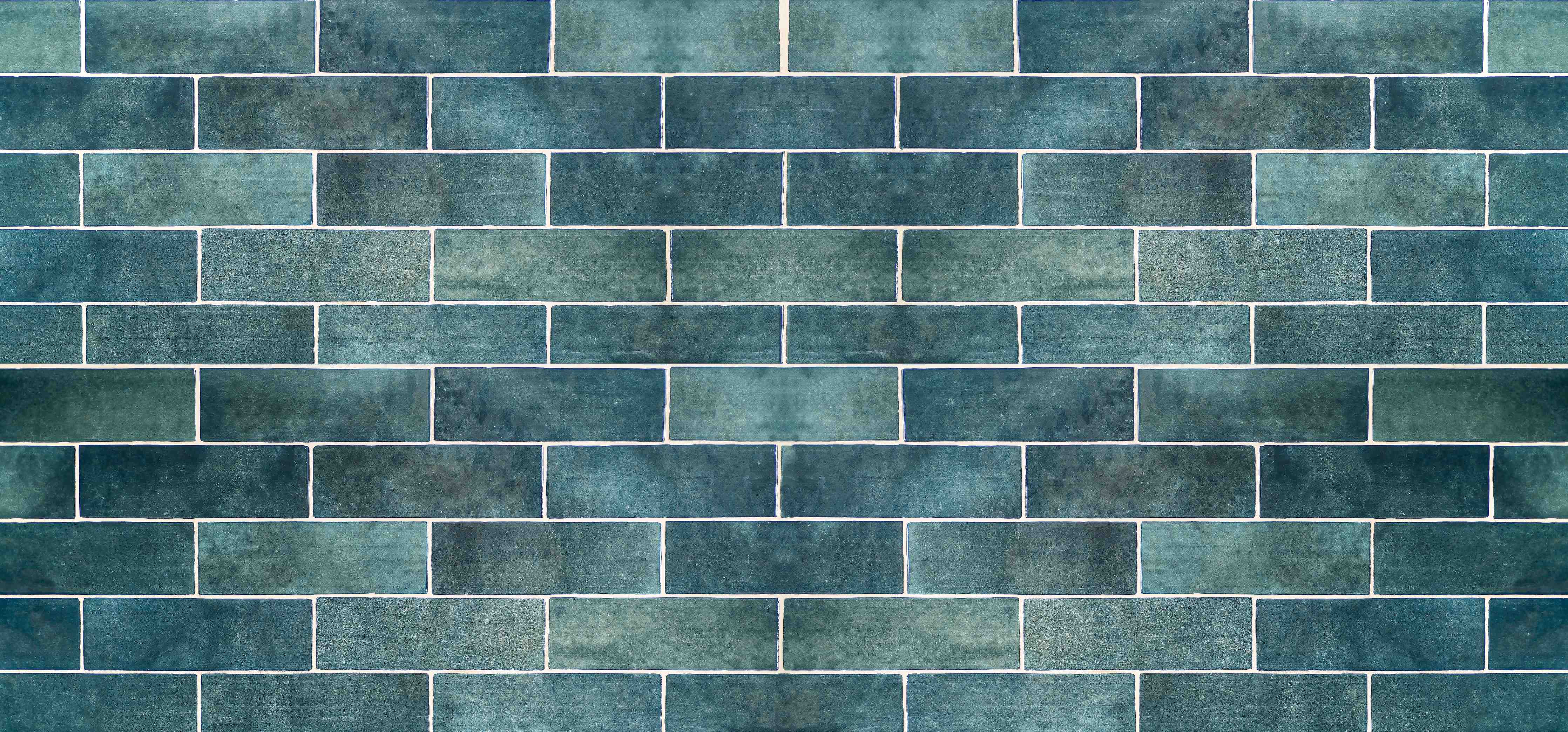 Büro Wandgestaltung-Vintage-Blau Keramikfliesen