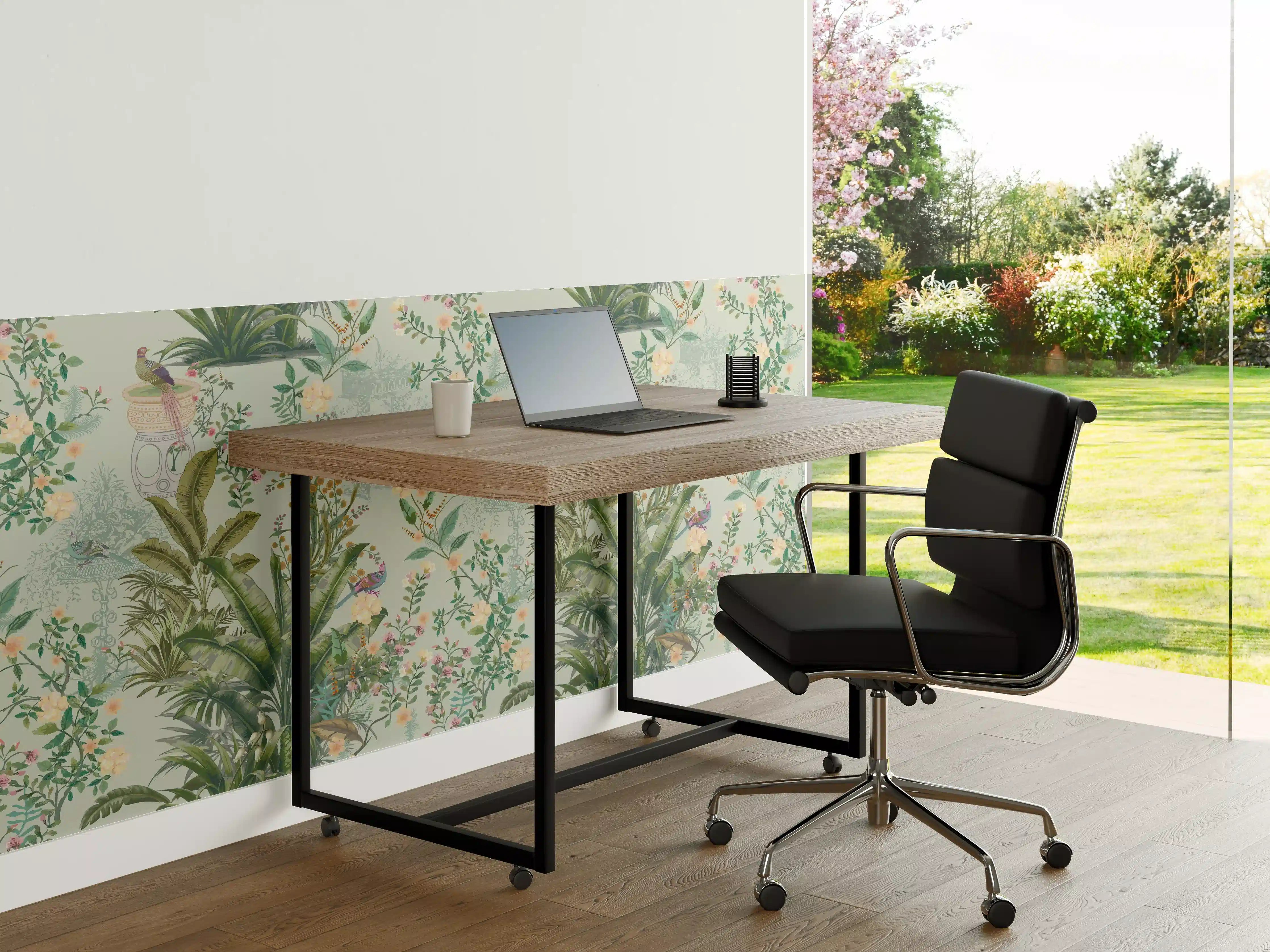 Büro Wandgestaltung - Vintage Bloom Grünes Refugium