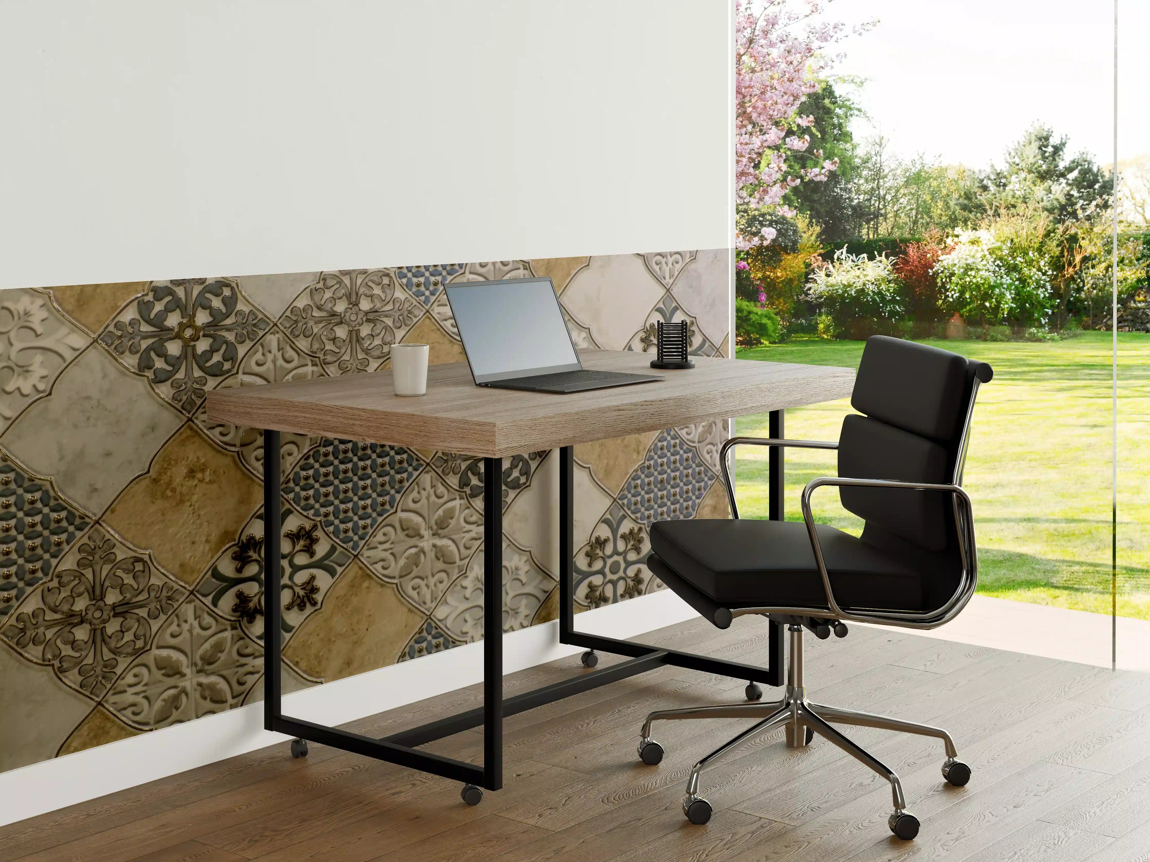 Büro Wandgestaltung - Vintage Fliesen-Mosaik Muster