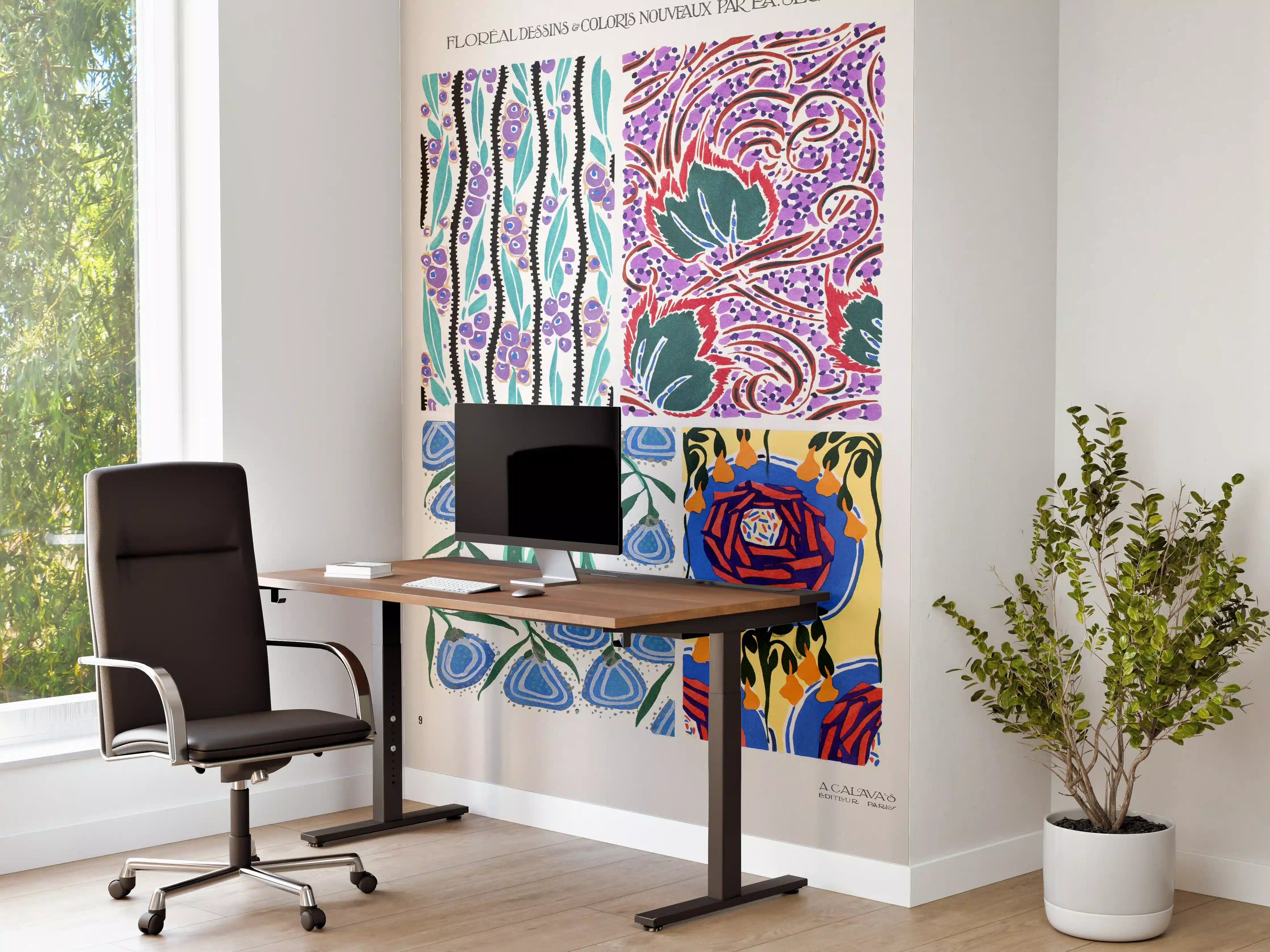 Büro Wandgestaltung - Vintage-Floral-Master-Designs