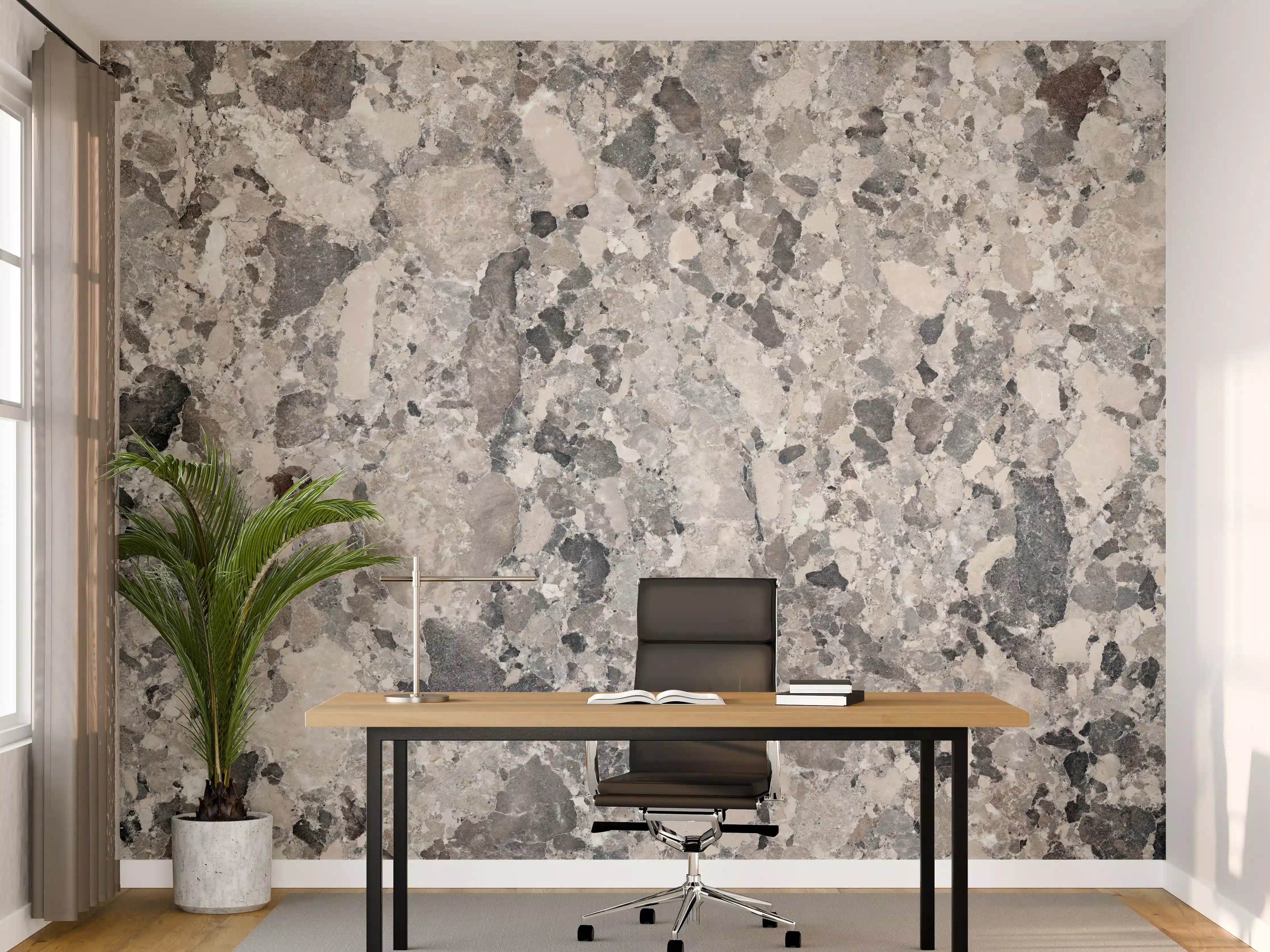 Büro Wandgestaltung - Vintage Granit-Textur
