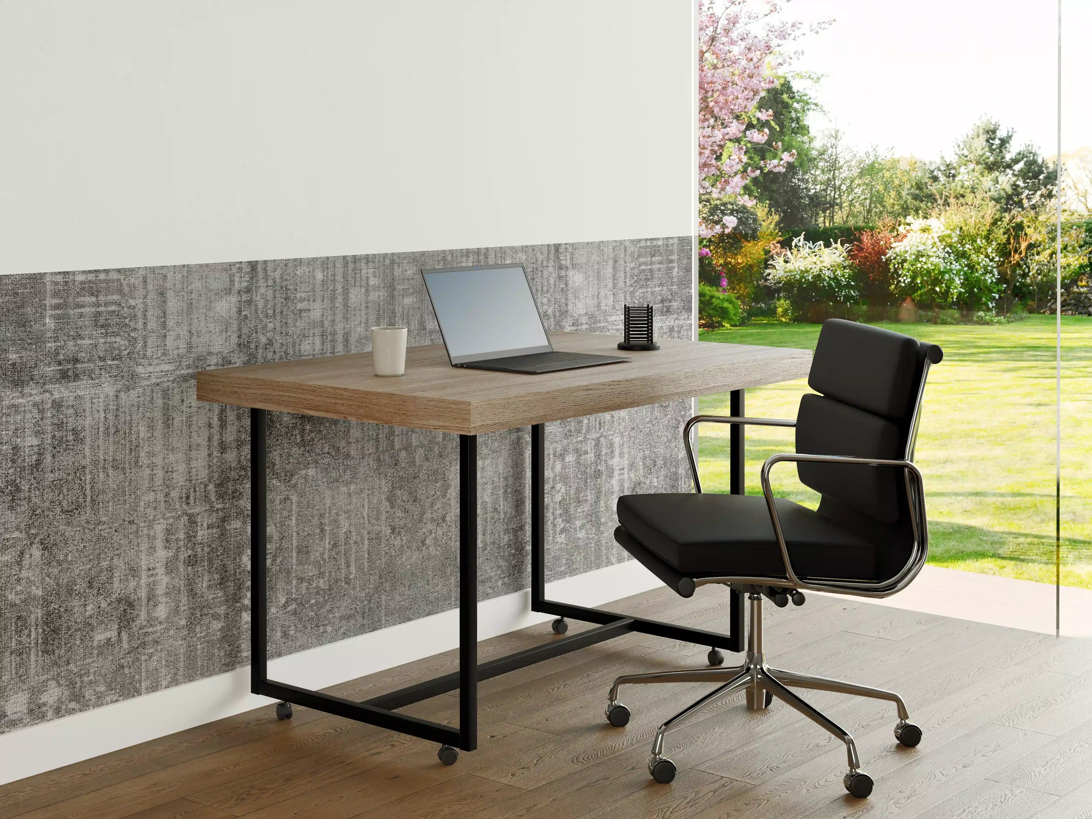 Büro Wandgestaltung - Vintage Grau-Beton Textur Panorama