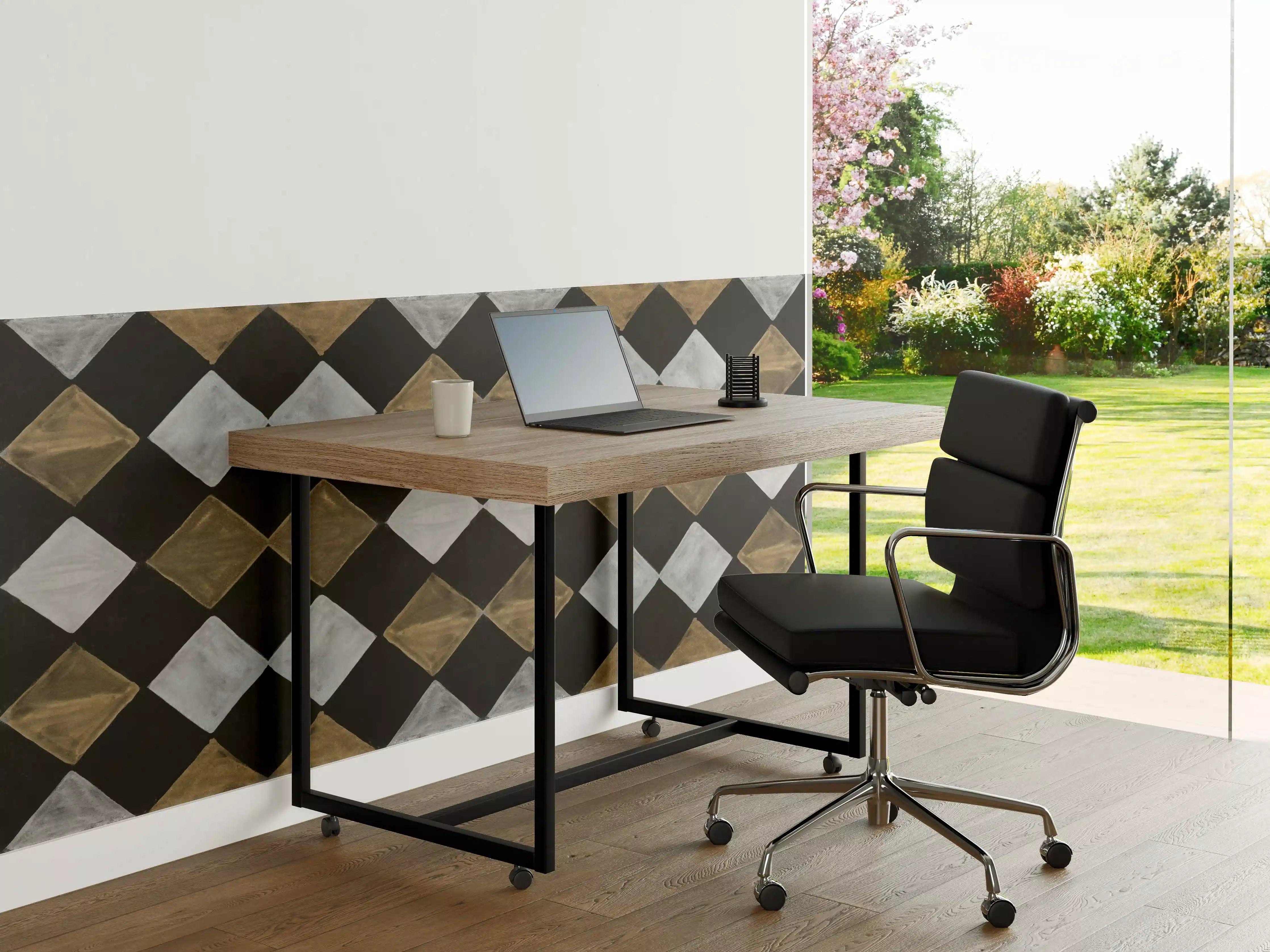 Büro Wandgestaltung - Vintage Mosaik Fliesentapete