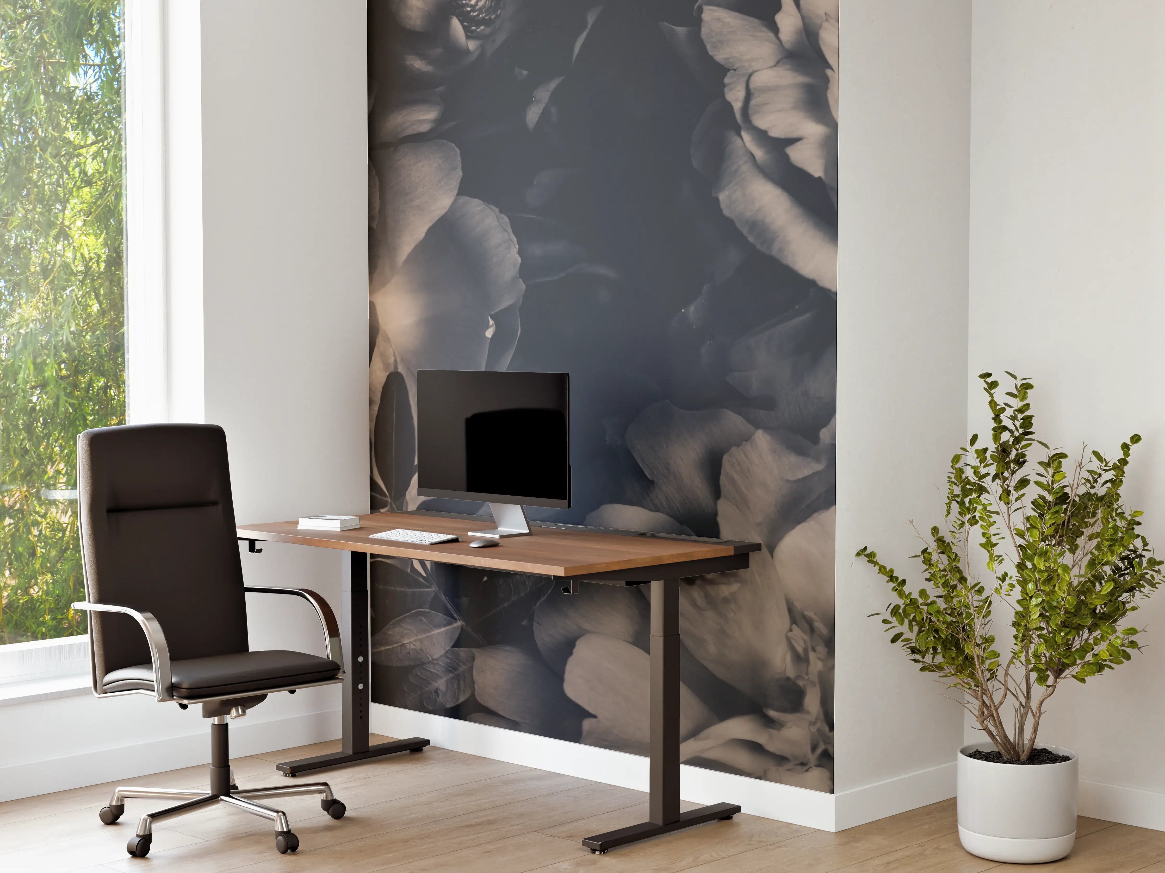 Büro Wandgestaltung - Vintage-Strauß aus Pfingstrosen