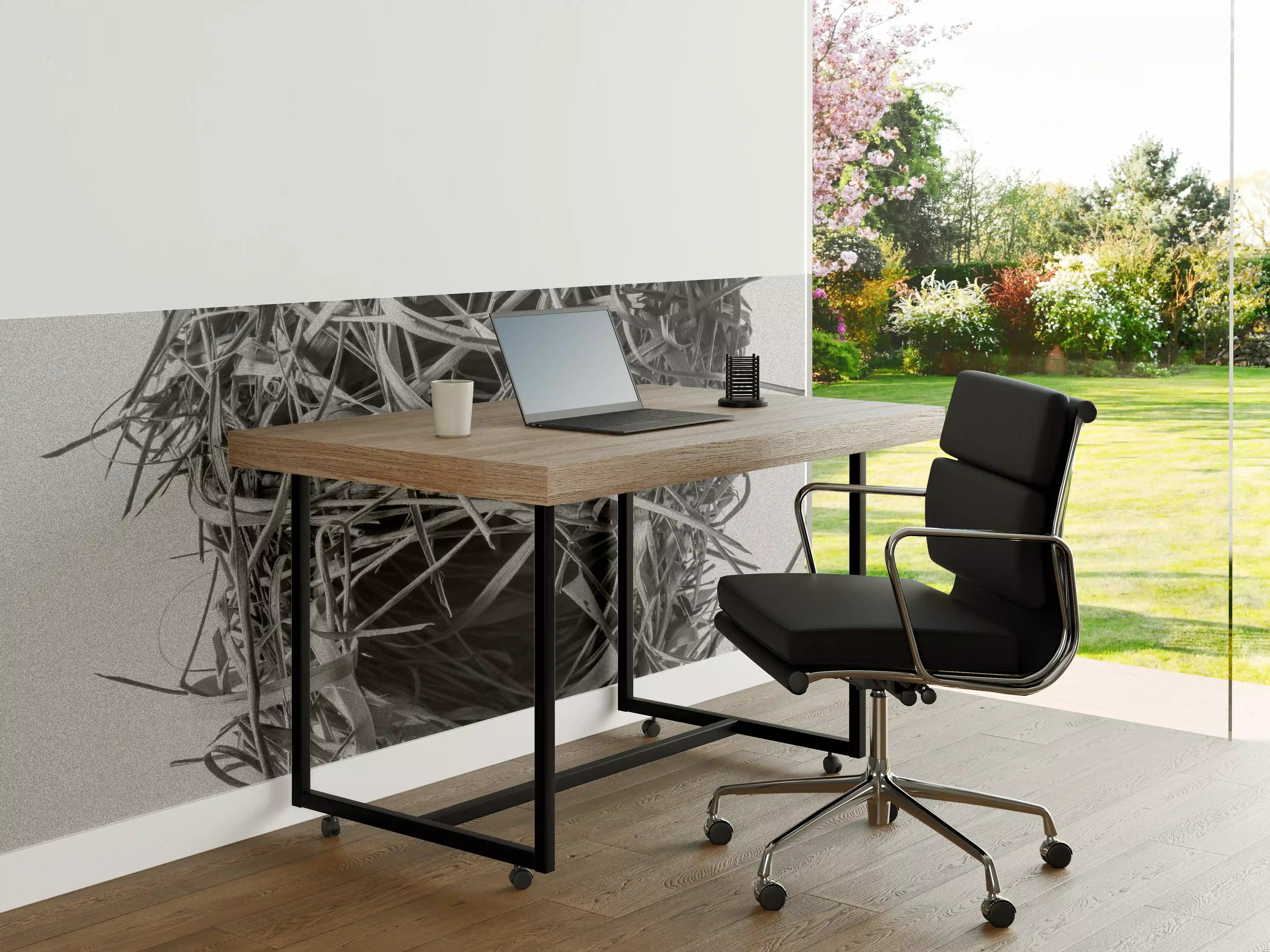 Büro Wandgestaltung - Vogelnest - schwarz-weiß