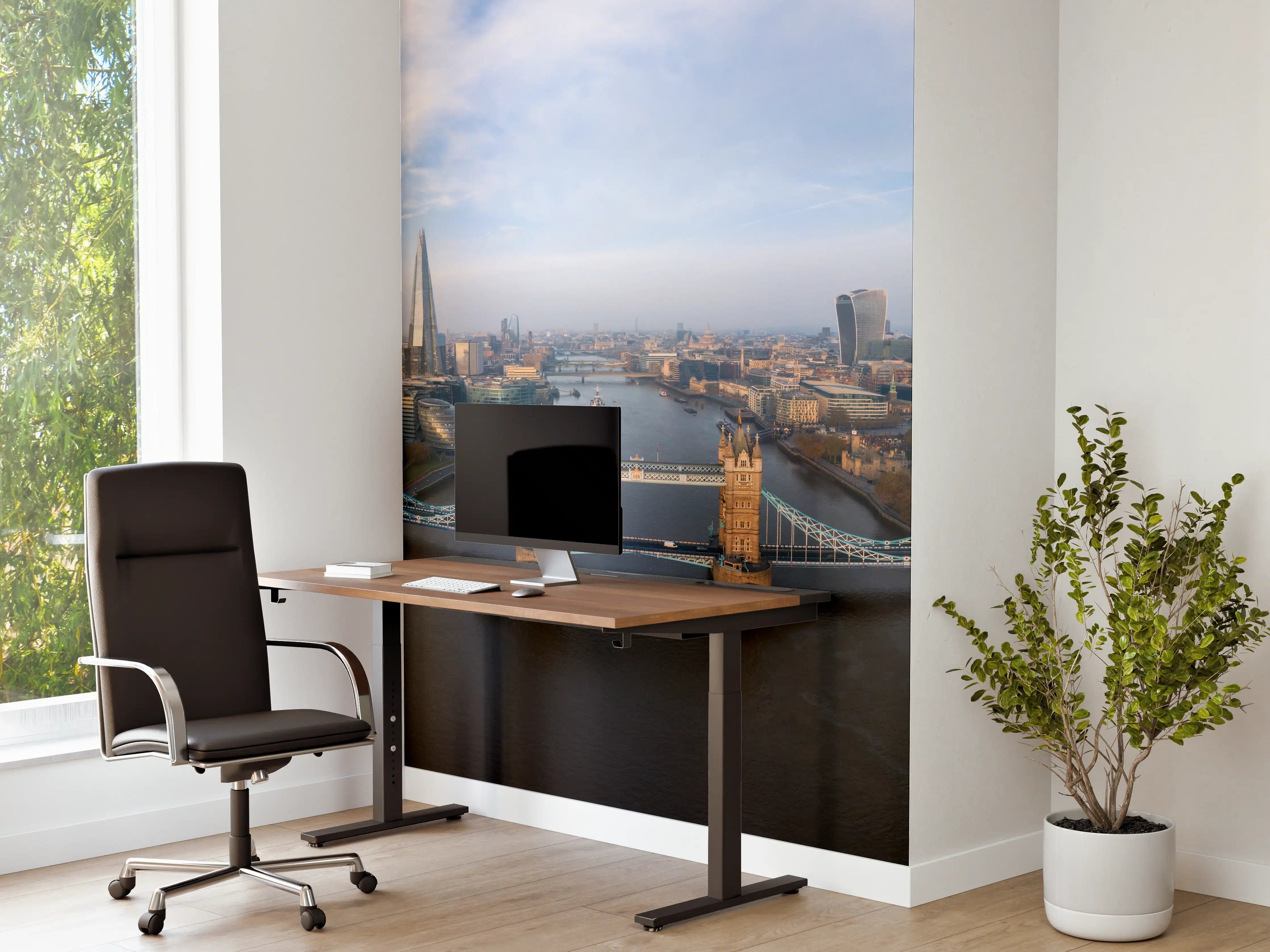 Büro Wandgestaltung - Vogelperspektive der Tower Bridge, London